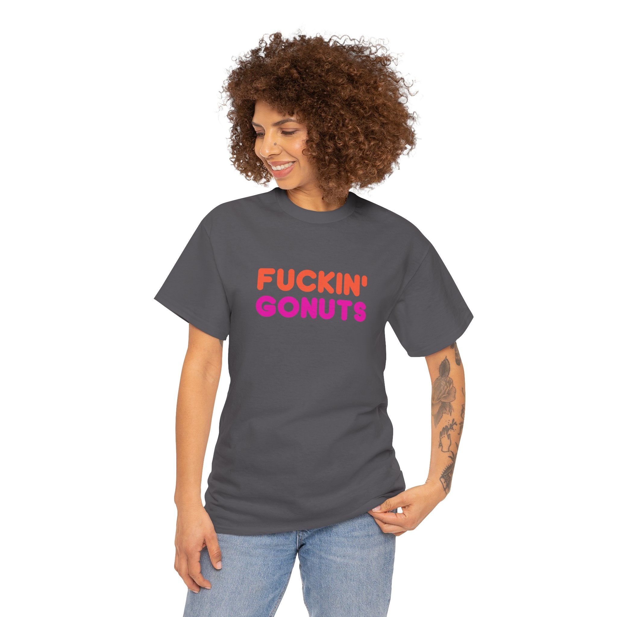 Funny Fuckin' Gonuts Dunkin Meme Novelty Graphic Tee