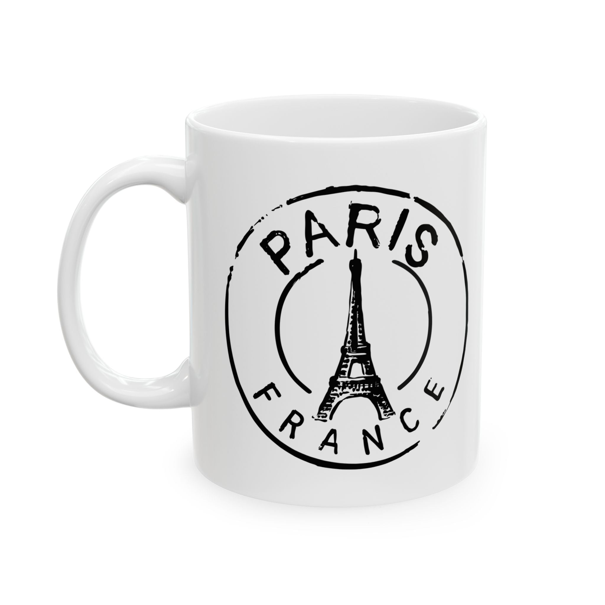 Paris France Eiffel Tower Ceramic Coffee Mug