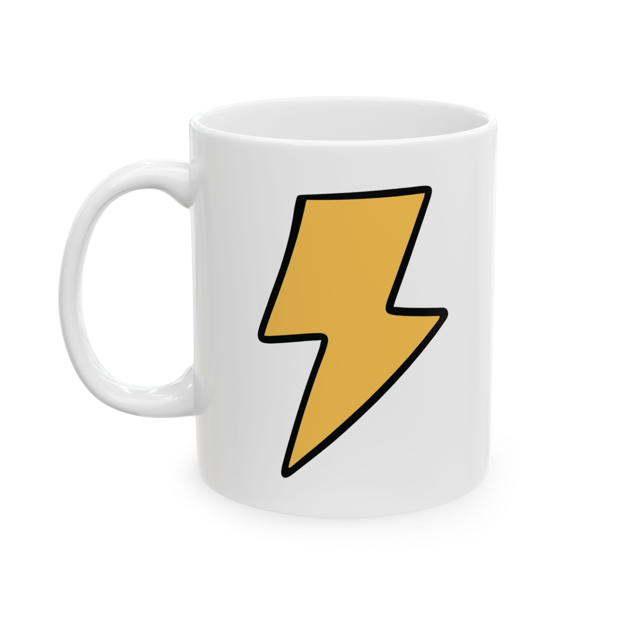 Cute Vintage Retro Lightning Bolt Ceramic Coffee Mug