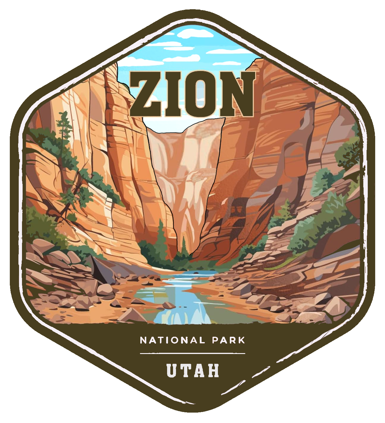 Zion national Park sticker