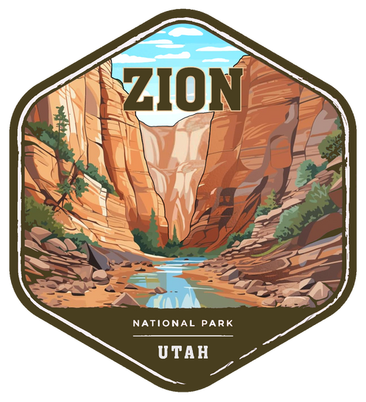 Zion national Park sticker