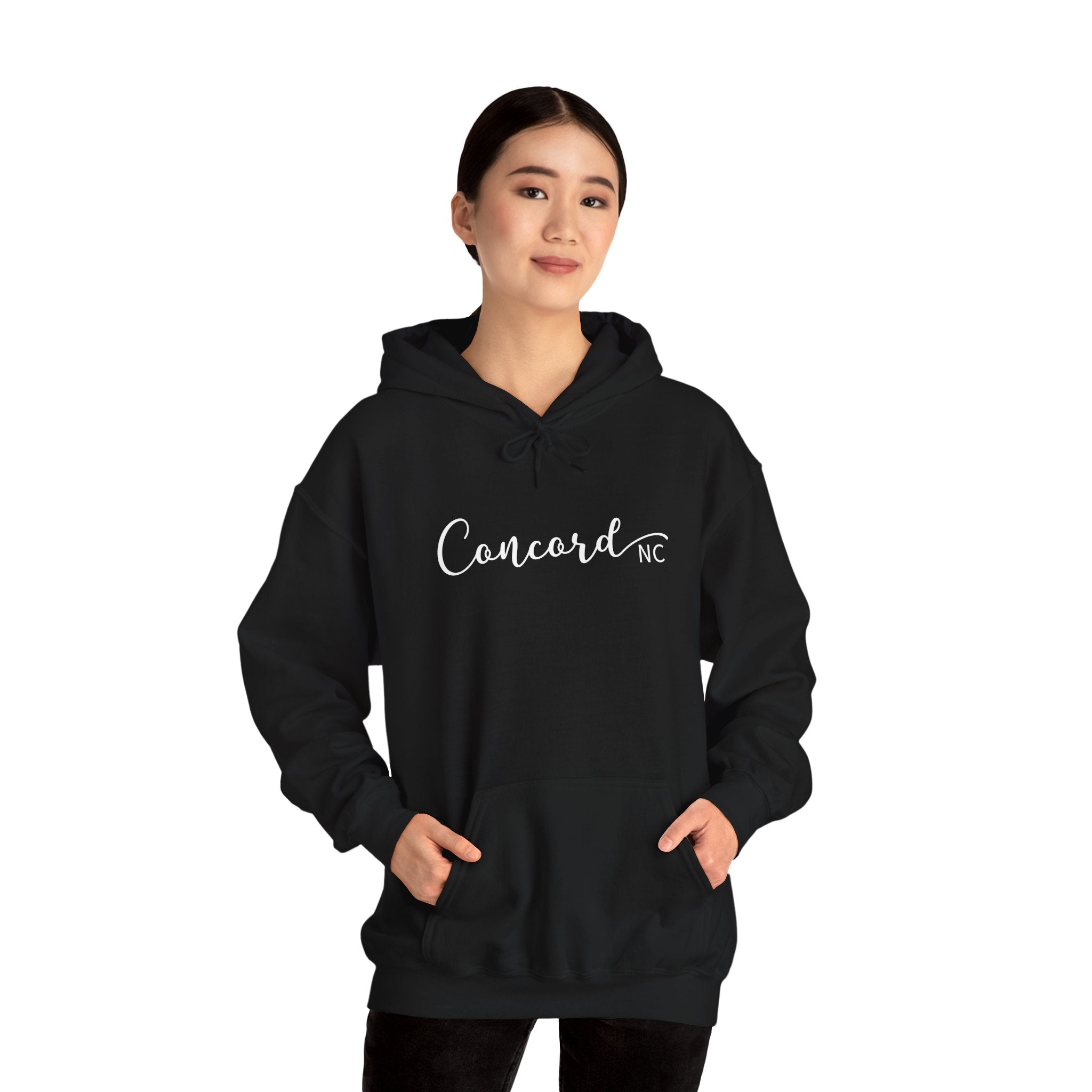 Concord North Carolina NC State Cursive Hoodie