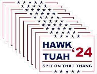 10 Pack Hawk Tush "Spit on That Thing" Stickers – Waterproof Vinyl Decals for Laptops, Cars, Helmets, and Water Bottles