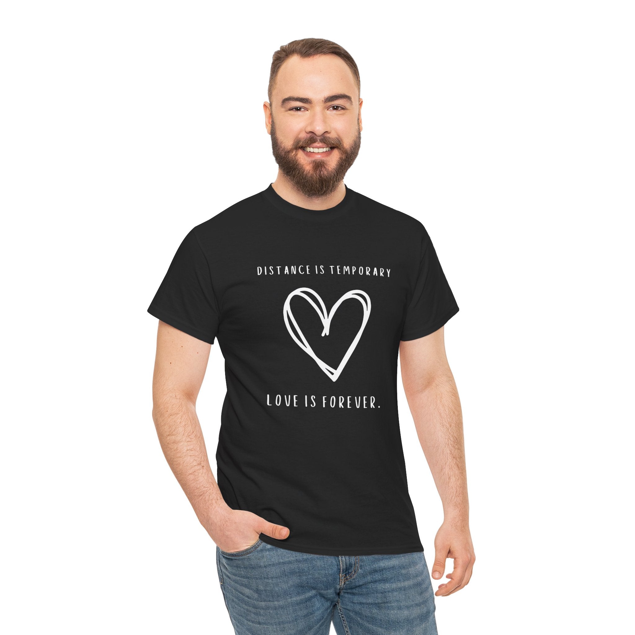 Cute Long Distance Relationship Gift Unisex Graphic Tee