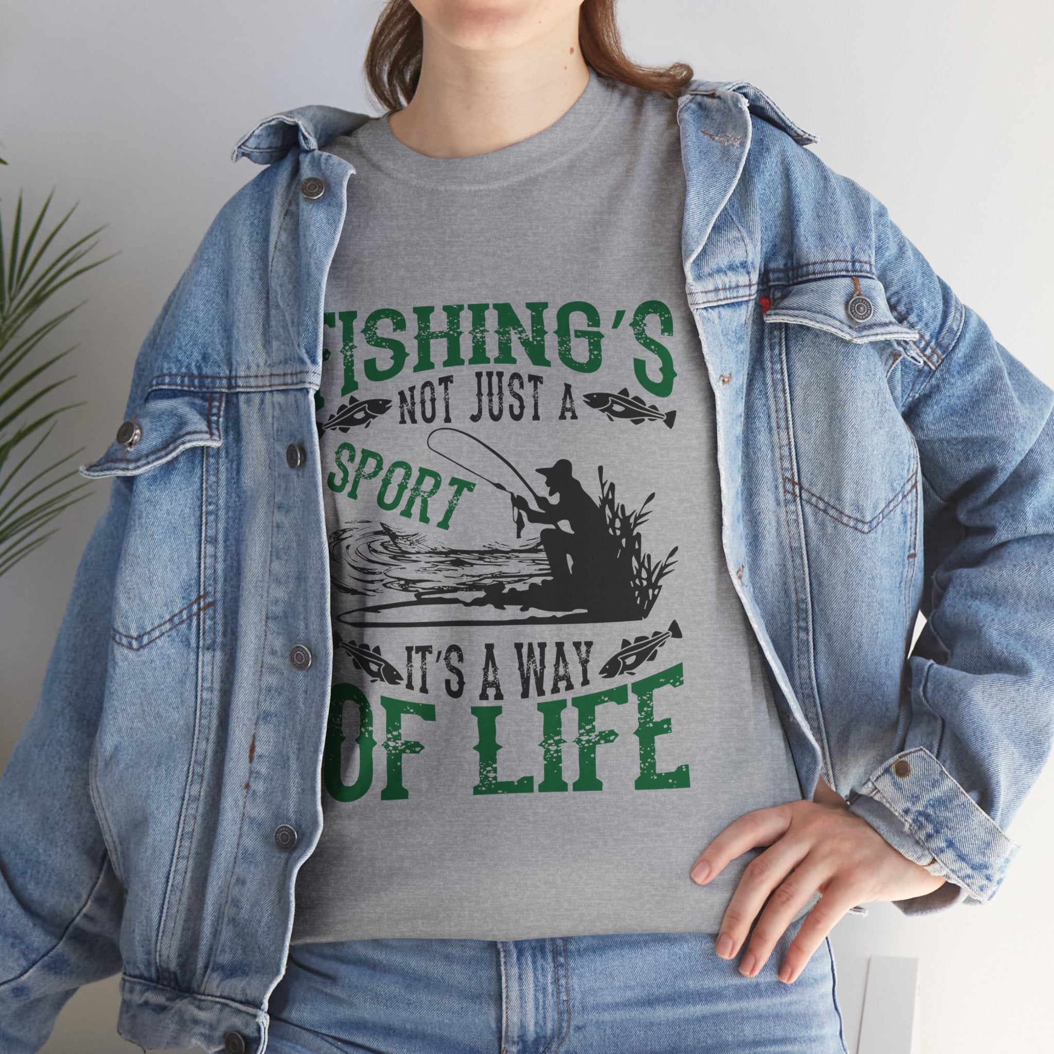 Fishings Not Just A Sport It's A Way Of Life Unisex Graphic Novelty T-Shirt