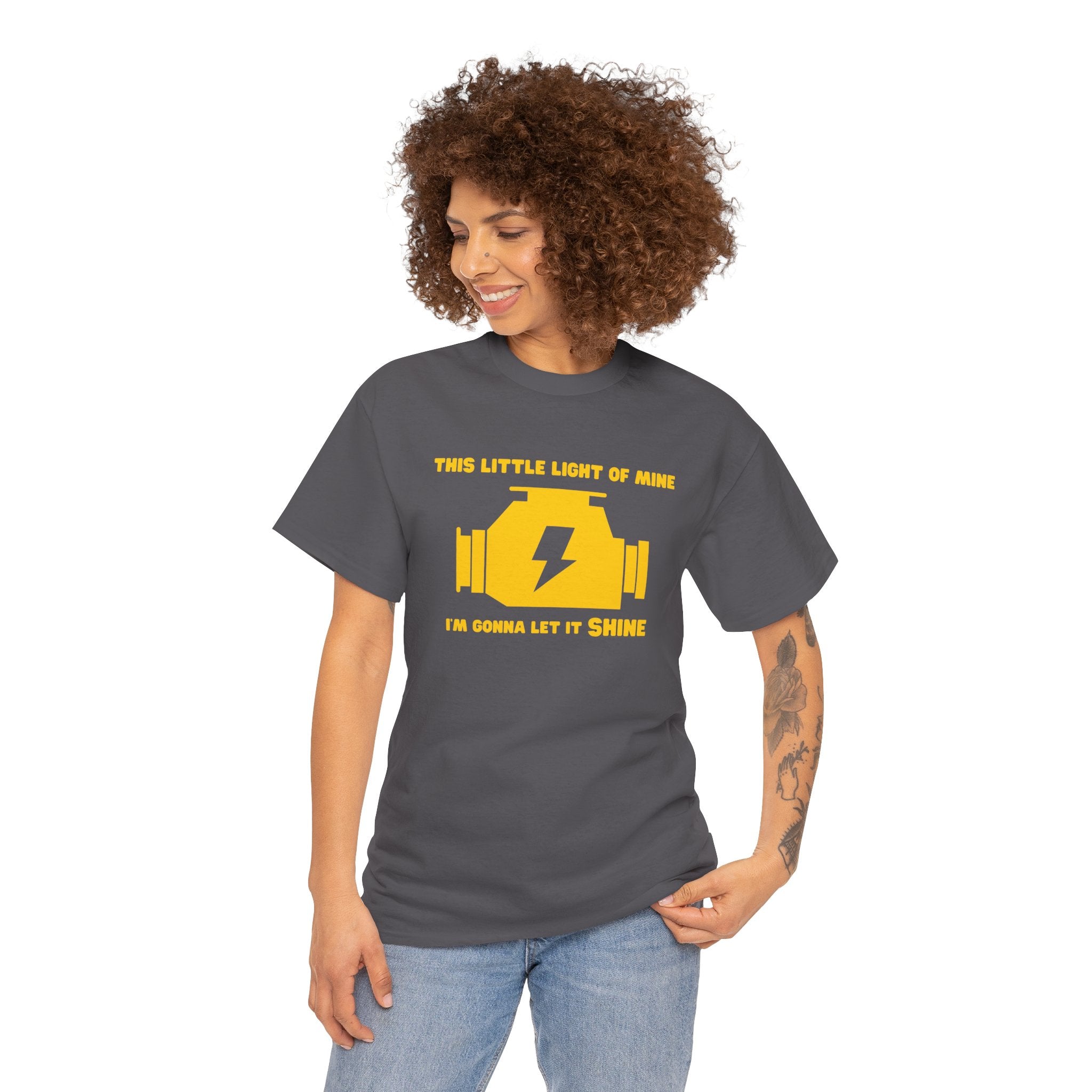 Funny Mechanic Engine Light JDM Graphic Novelty Gift Unisex T-Shirt