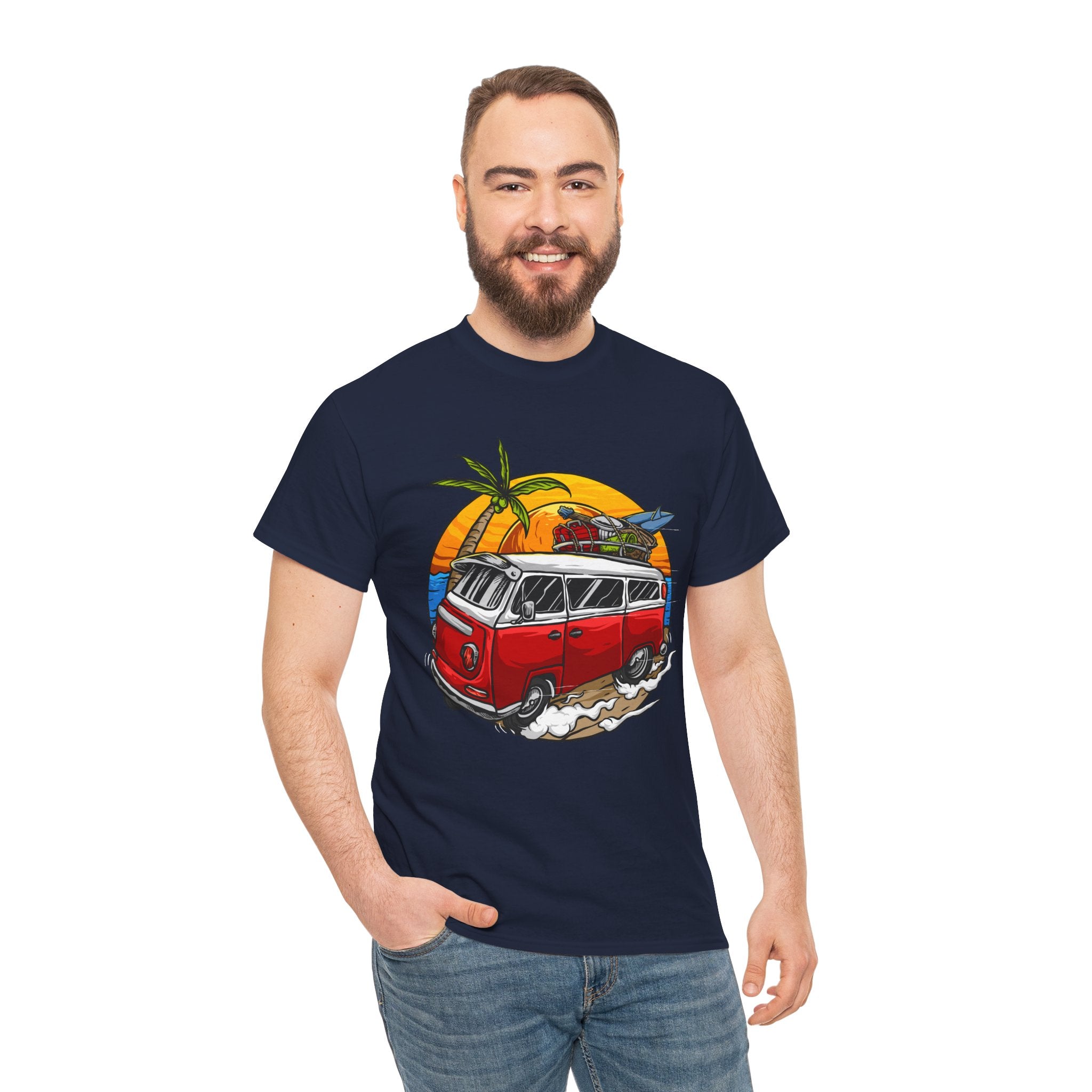 VW Bus Classic Beach Retro Surf Unisex T-Shirt