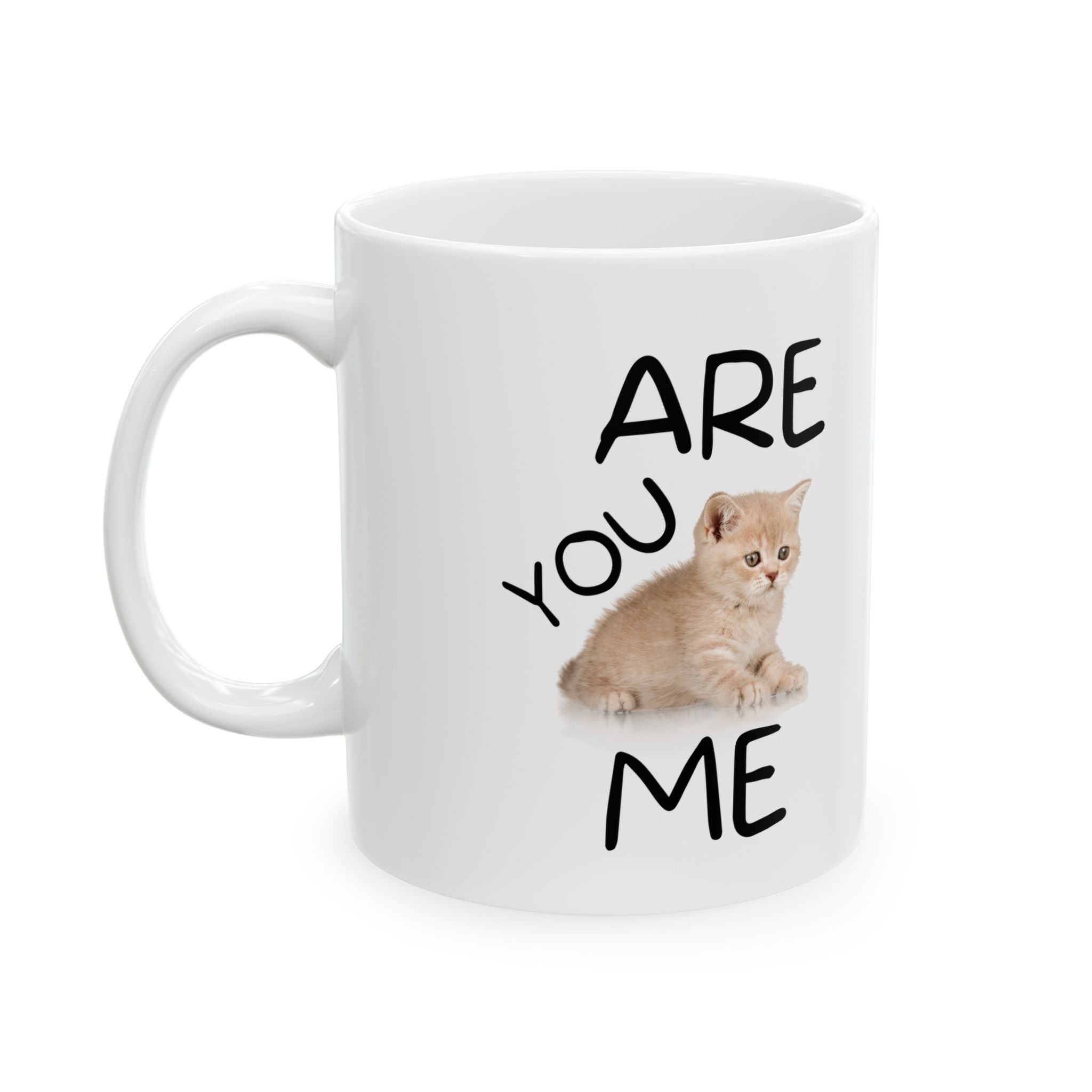 Are You Kitten Me Funny Cute Cat Kitty Ceramic Coffee Mug