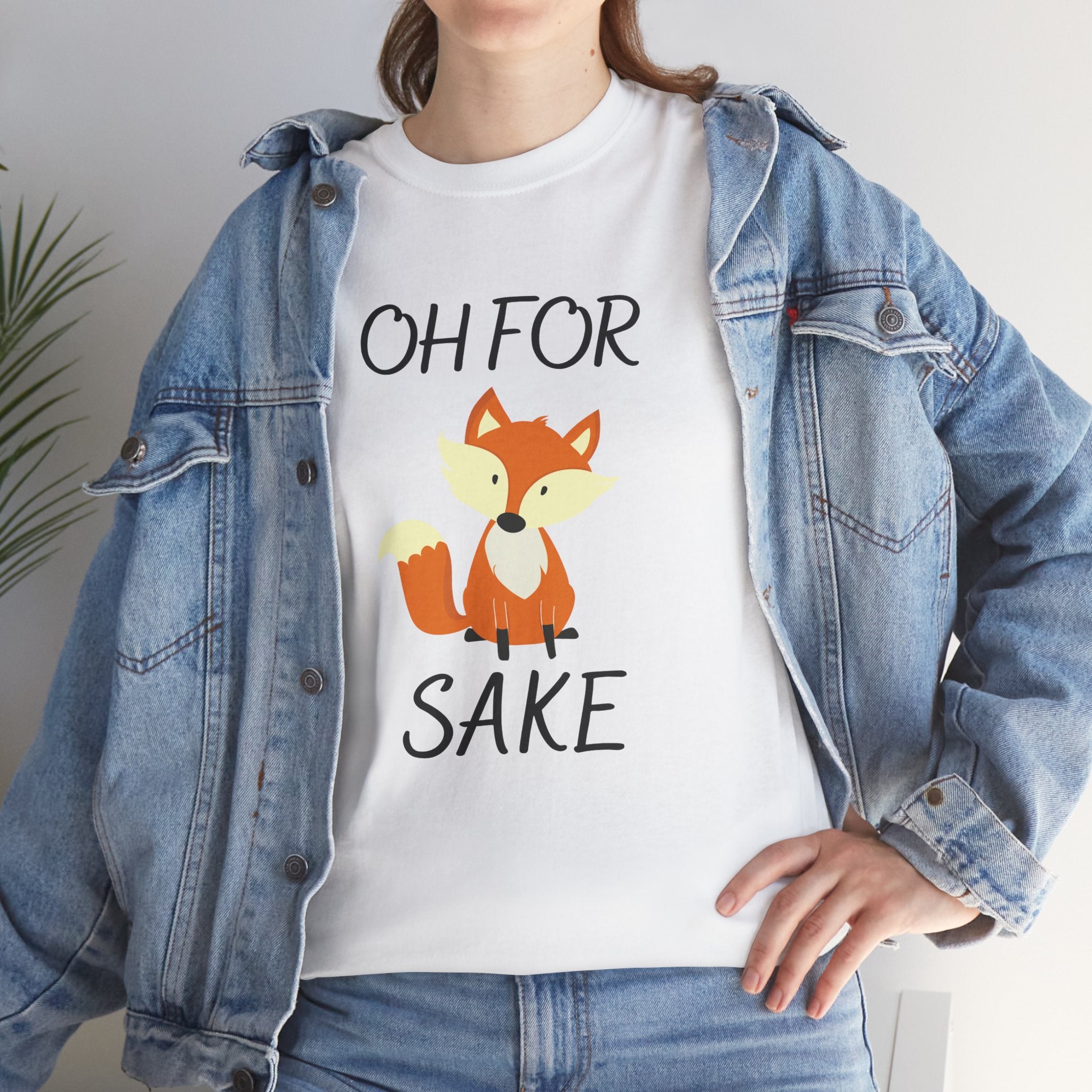 Oh For Fox Sake Funny Saying Unisex Mens Womens T-Shirt