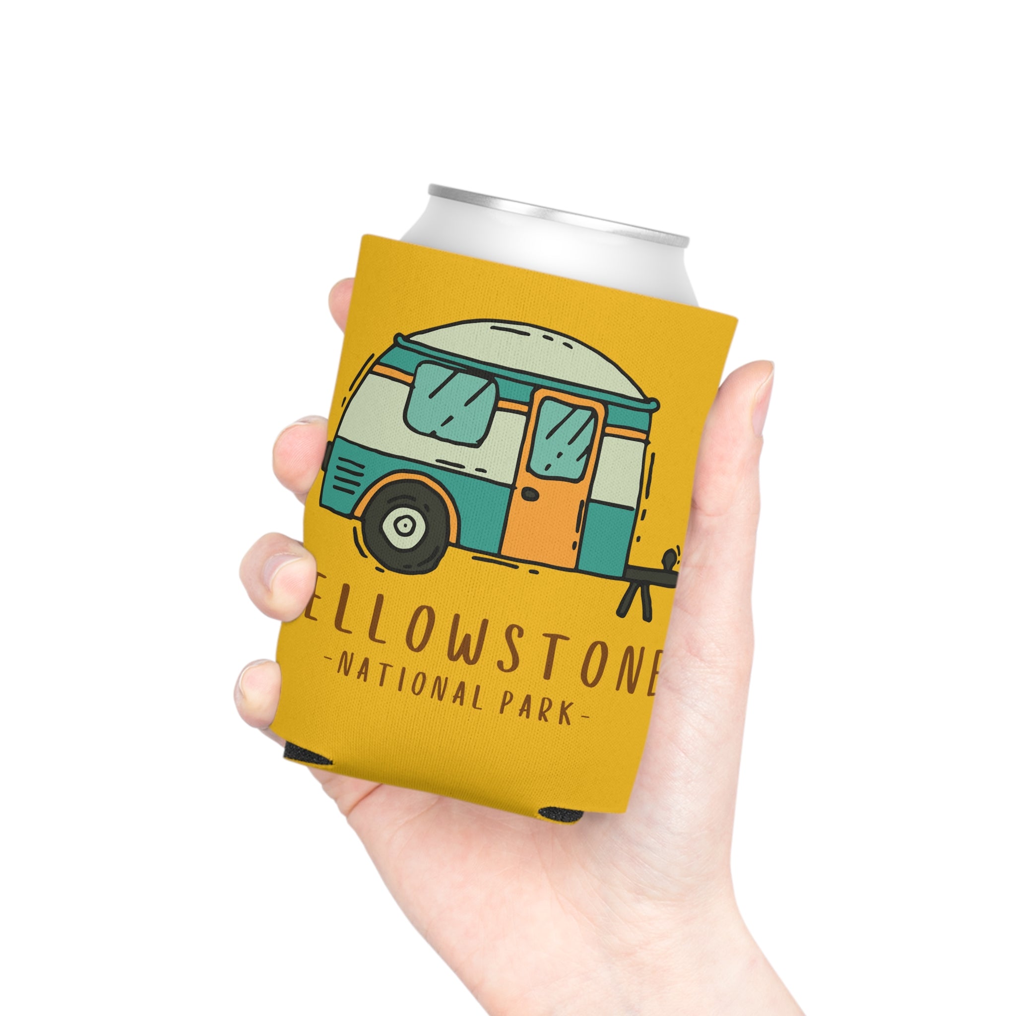 Yellowstone National Park Souvenir Beer Soda Can Cooler Koozie