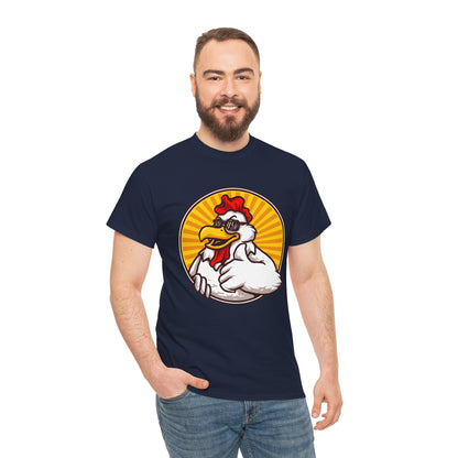 Thumbs Up Chicken Funny Unisex Graphic Novelty T-Shirt