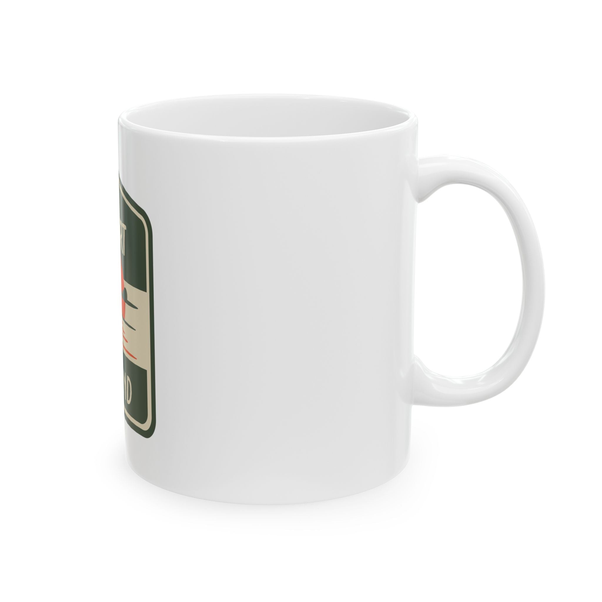 Resort Island Retro Graphic Novelty Ceramic Coffee Mug