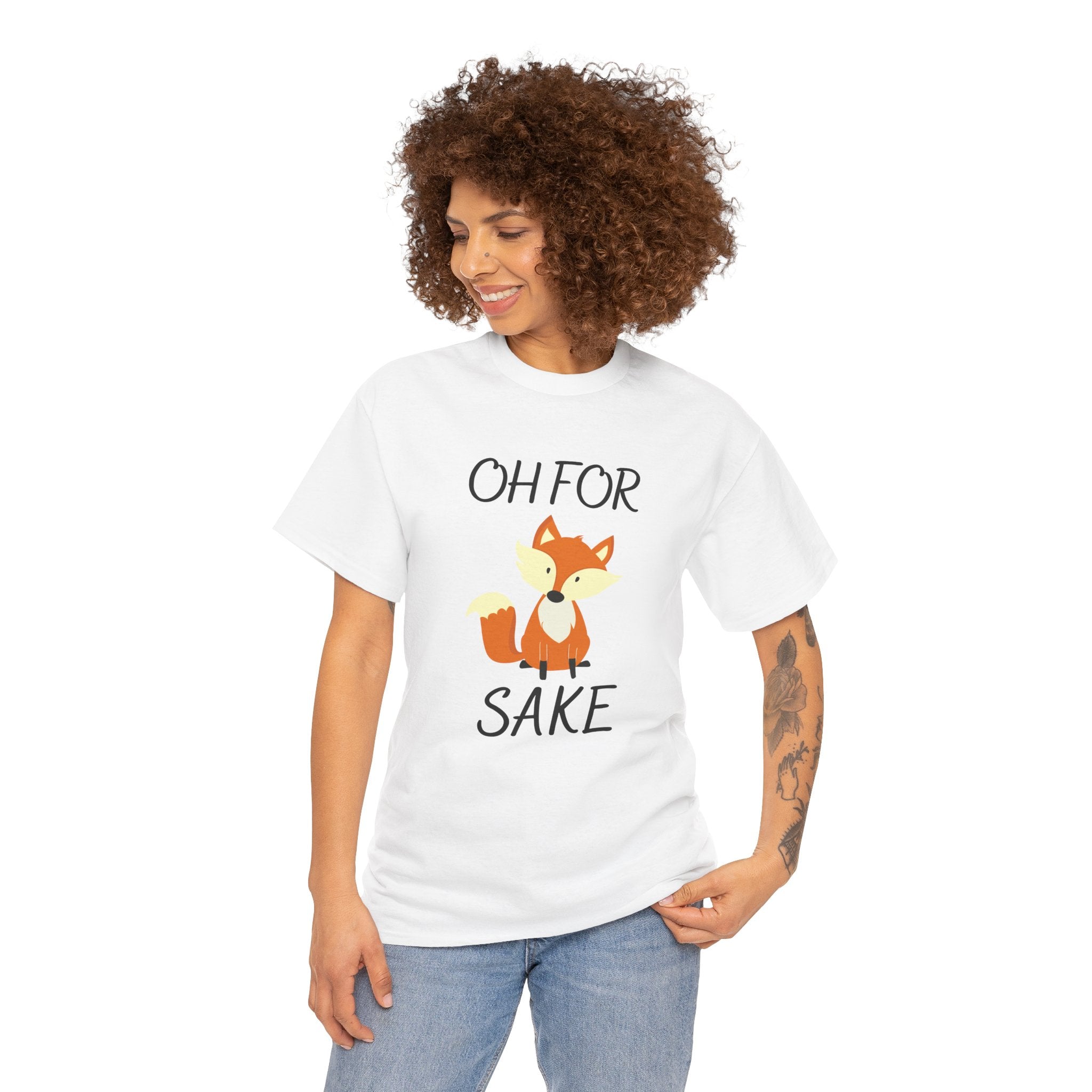 Oh For Fox Sake Funny Saying Unisex Mens Womens T-Shirt