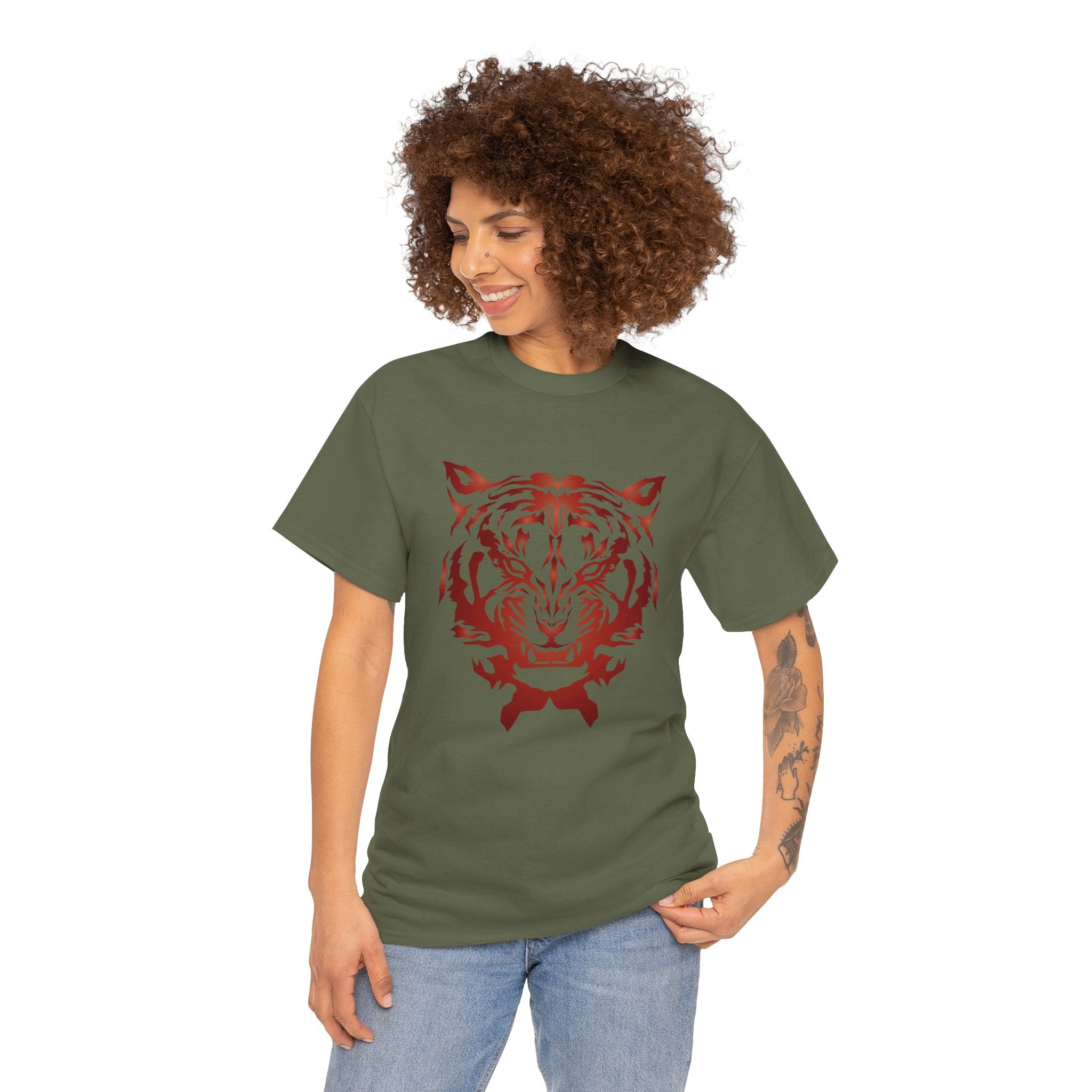 Red Tiger Animal Unisex T-Shirt