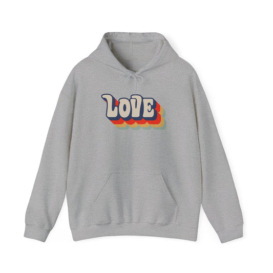 Love Retro Vintage Unisex Hoodie