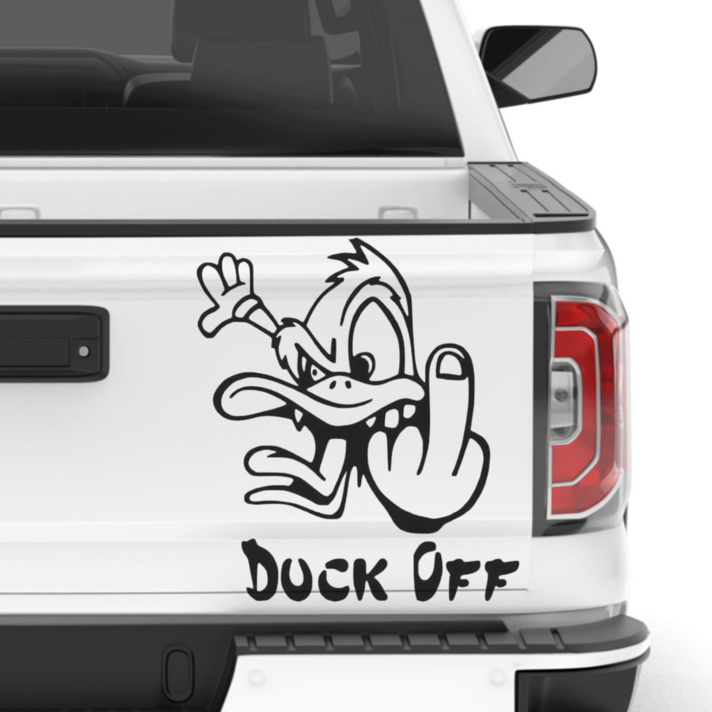 Funny Duck Off Road Rage Decal Sticker