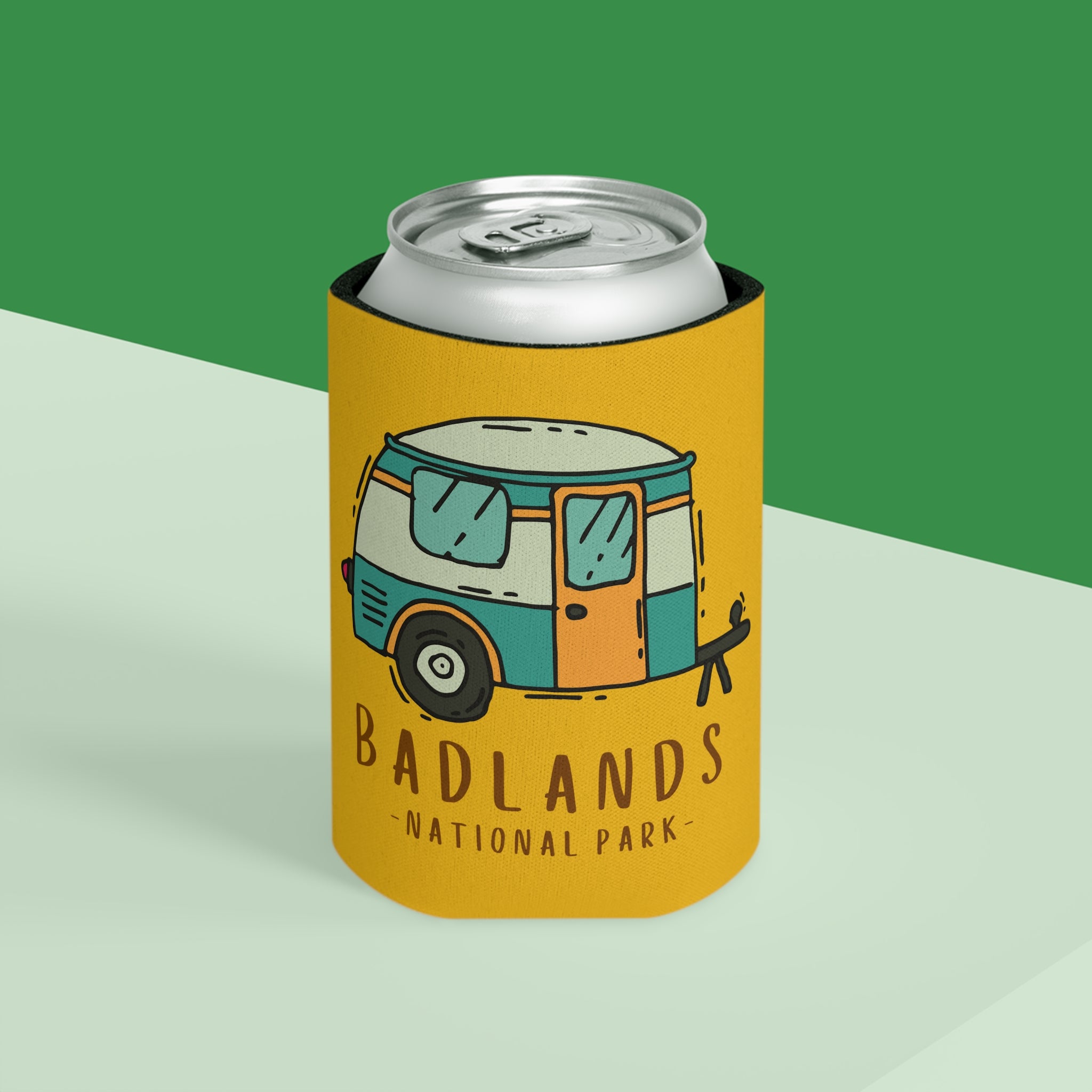 Badlands National Park Souvenir Beer Soda Can Cooler Koozie