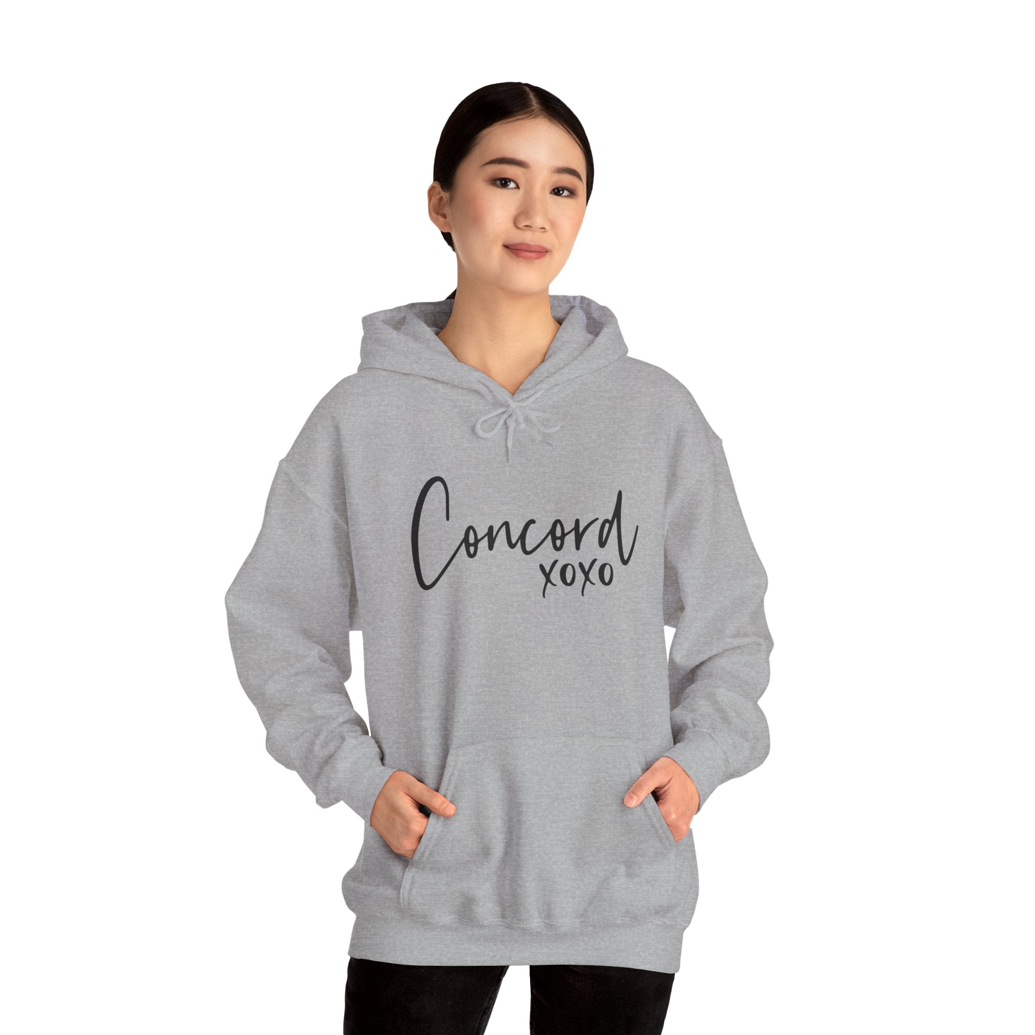 Concord North Carolina NC State Cursive Hoodie