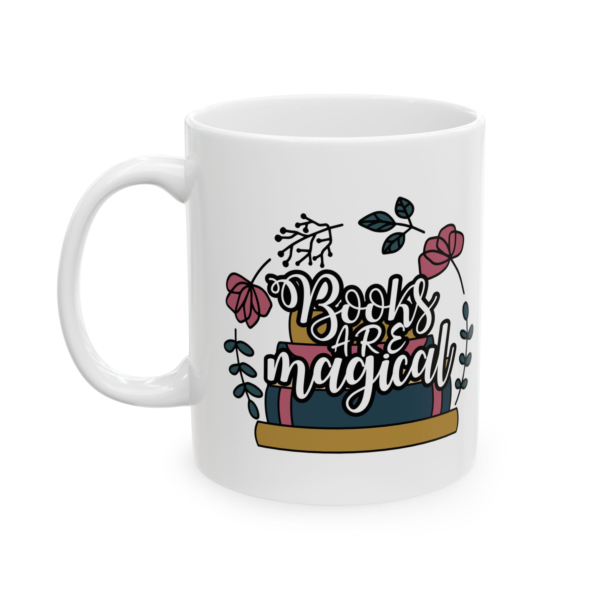 Books Are Magical Reading Ceramic Coffee Mug