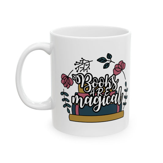 Books Are Magical Reading Ceramic Coffee Mug