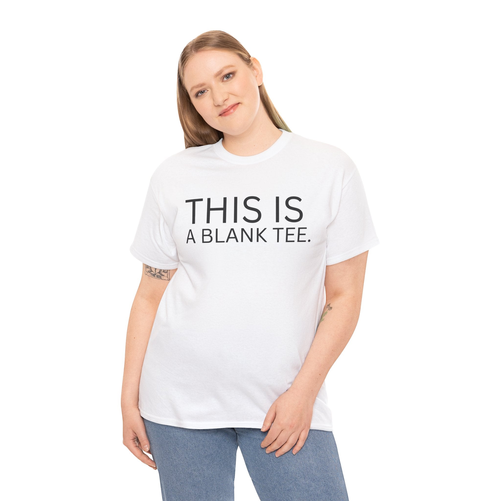 This Is A Blank Tee Funny Humor Adult Unisex Heavy Cotton Tee