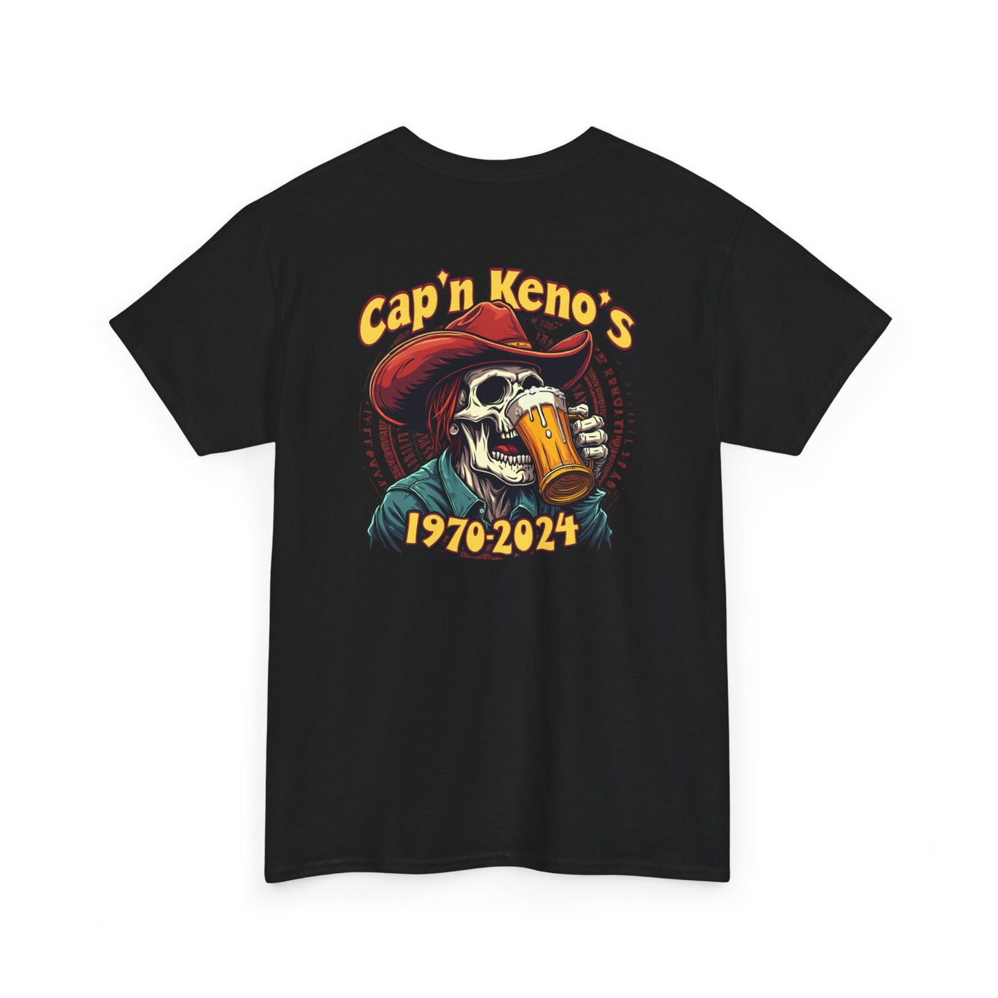 Cap'n Kenos Vintage Skull Graphic T-Shirt