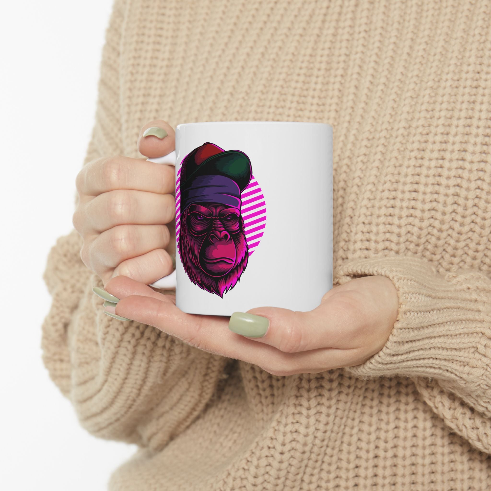 Ape Gorilla Cartoon Ceramic Coffee Mug