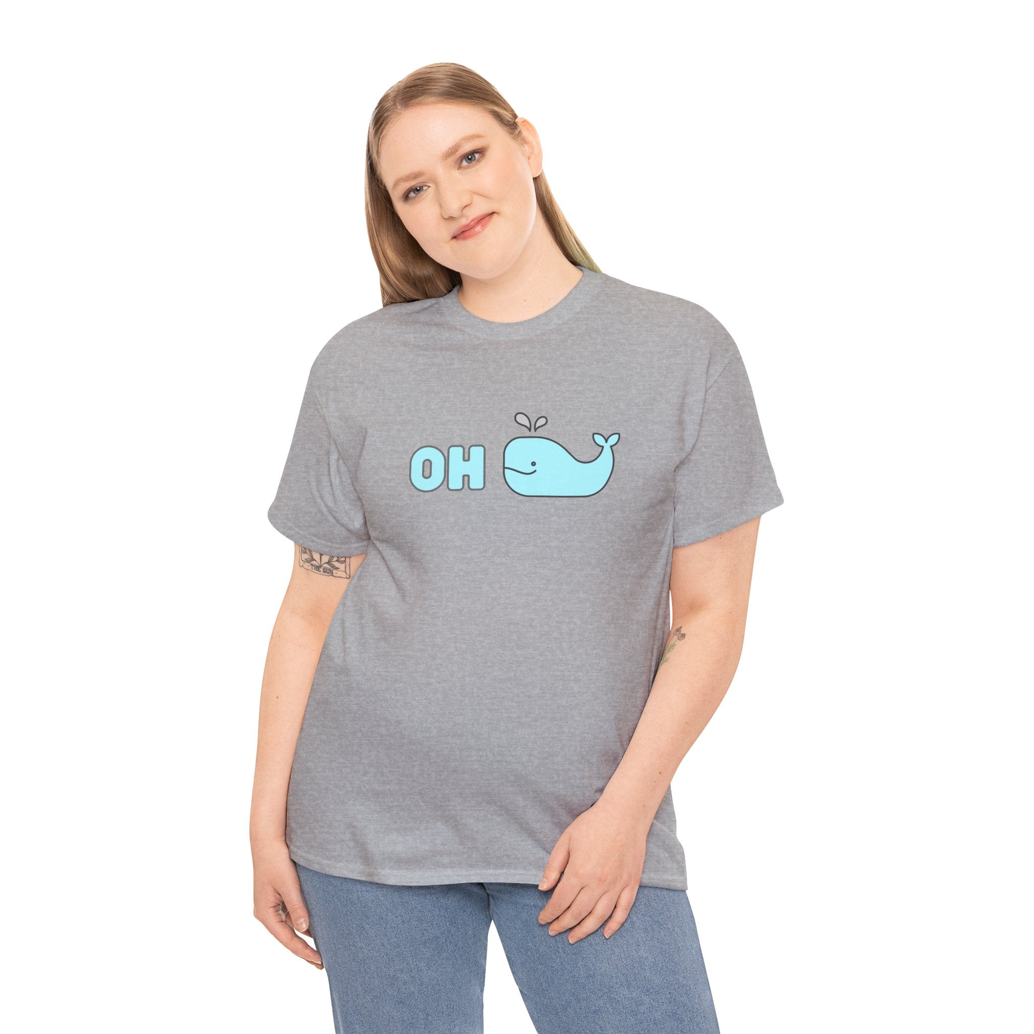 Oh Whale Funny Cute Graphic Novelty Gift Unisex T-Shirt