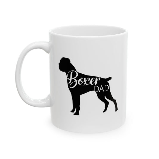 Boxer Dad Dog Lover Ceramic Coffee Mug