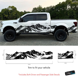 Mountain Truck Graphic Decal. Overland Vinyl Decal. #7085