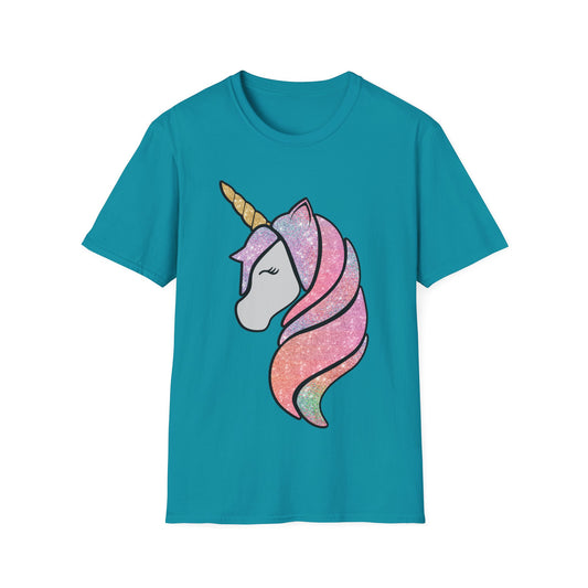 Women's Unicorn Glitter Cute Magical Funny T-Shirt Adult Gift Idea Tee