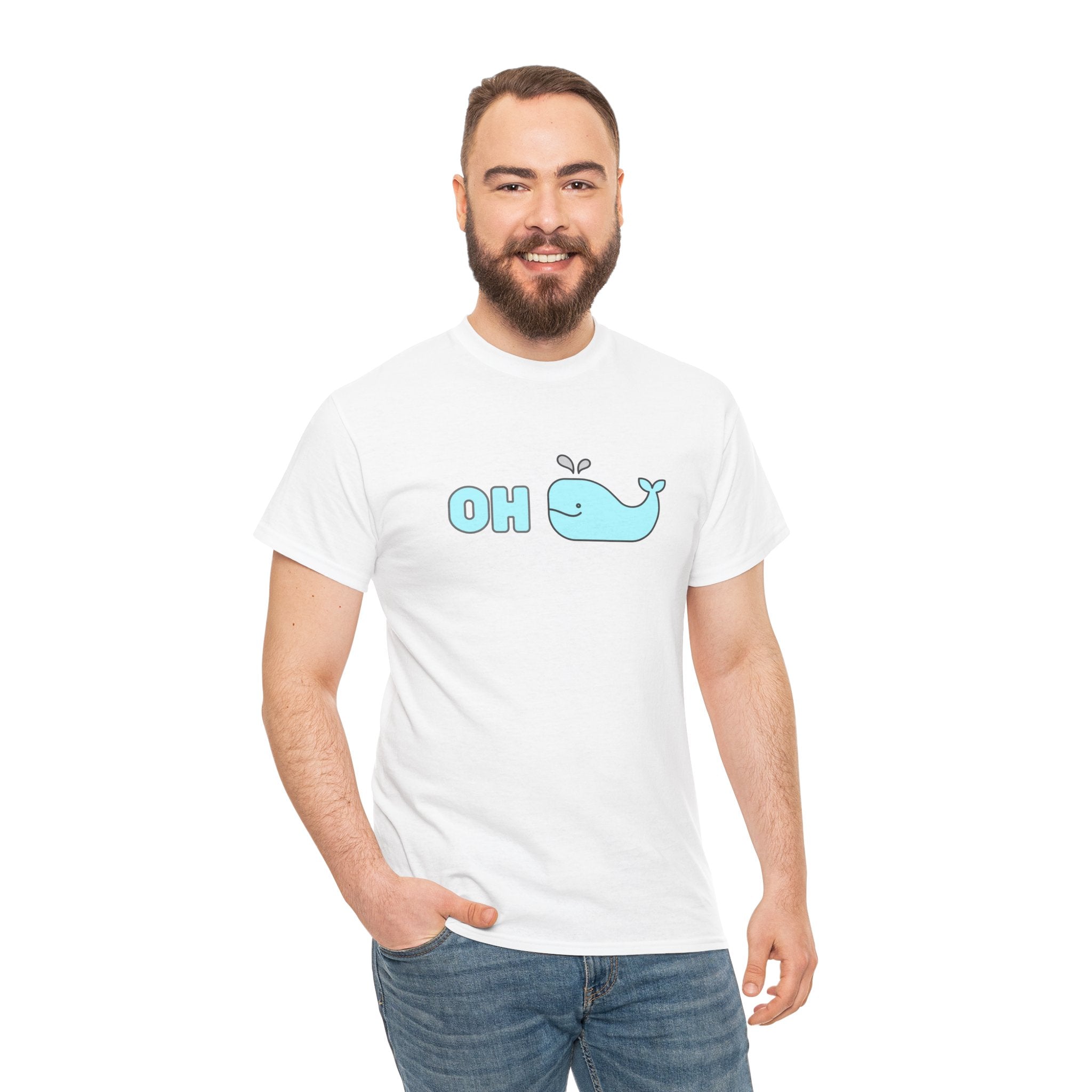 Oh Whale Funny Cute Graphic Novelty Gift Unisex T-Shirt