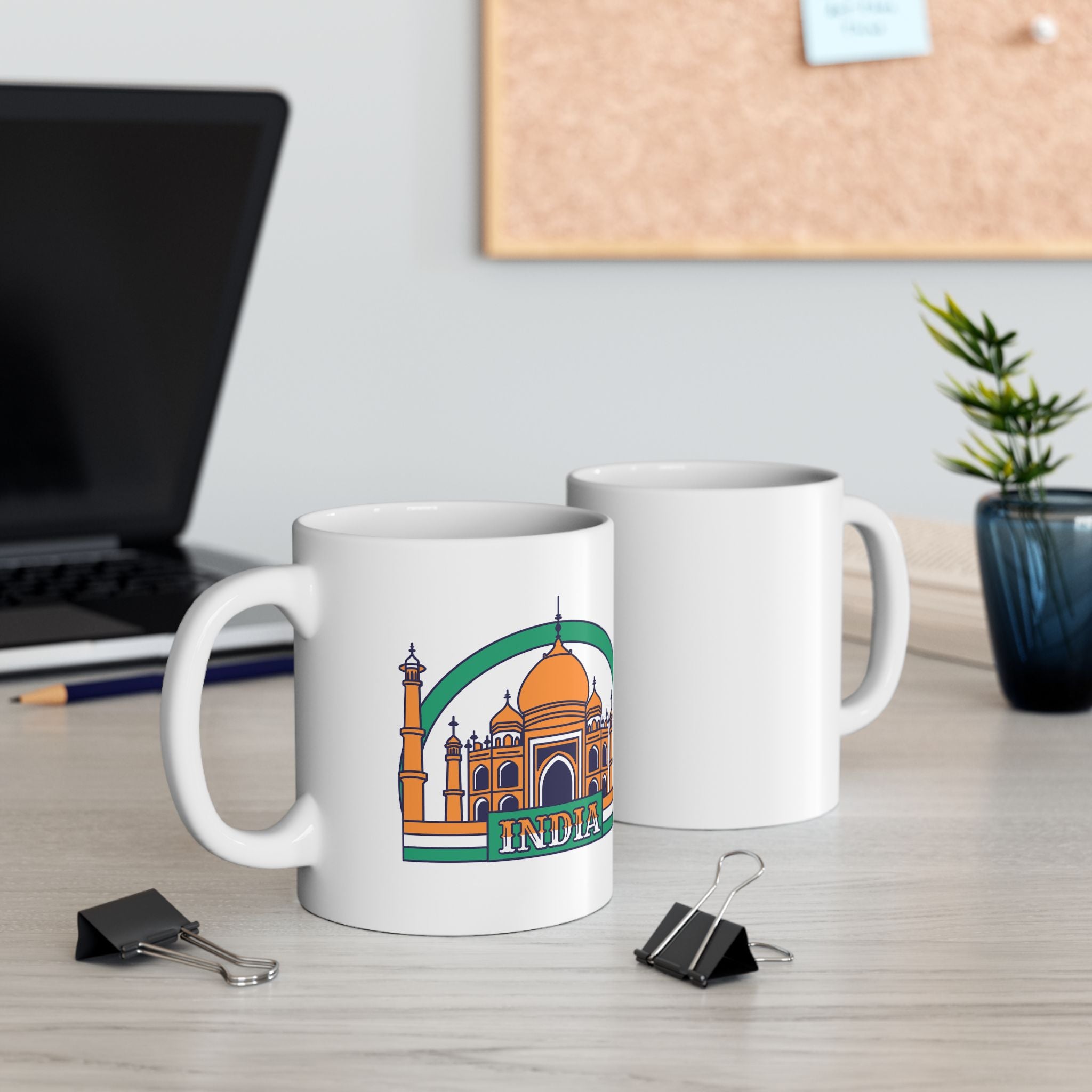 India Souvenir Travel Ceramic Coffee Mug