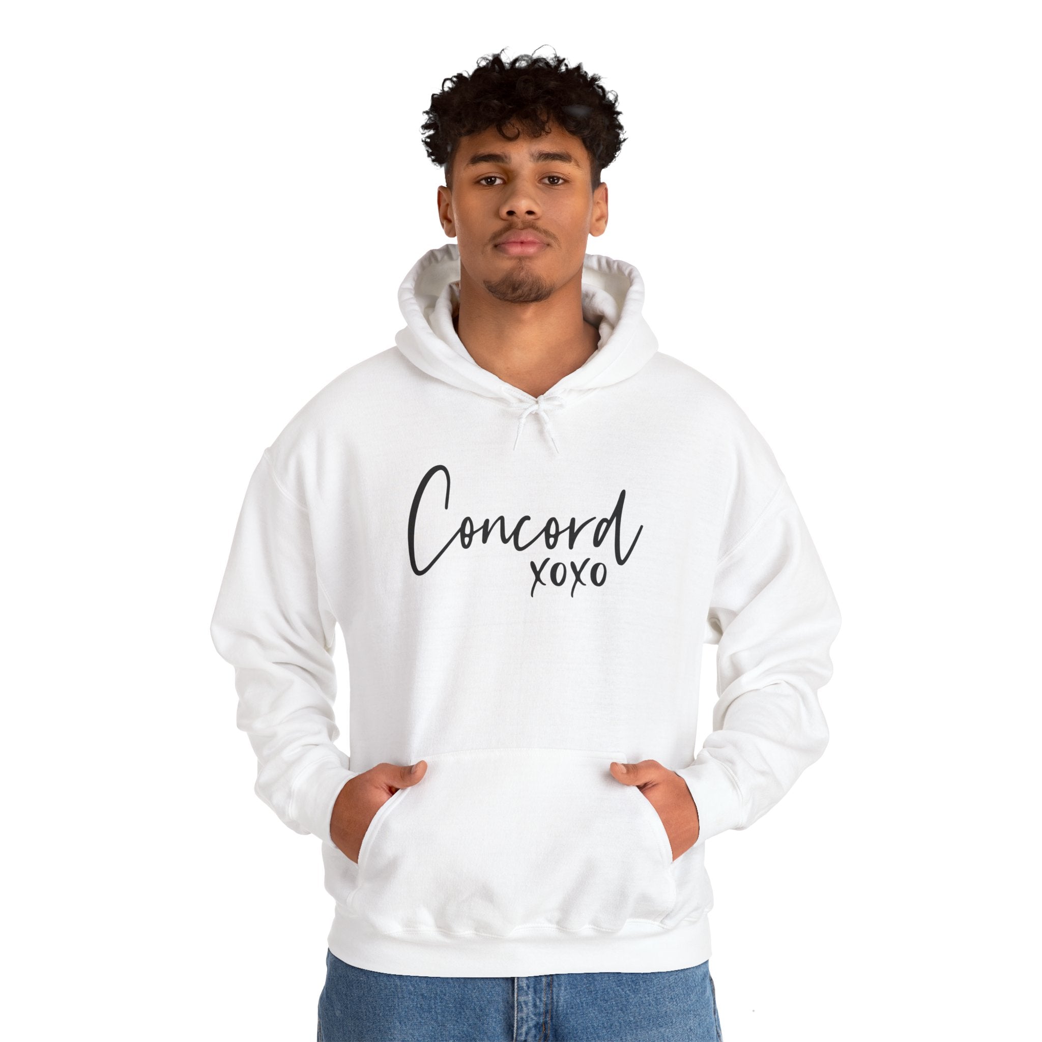 Concord North Carolina NC State Cursive Hoodie