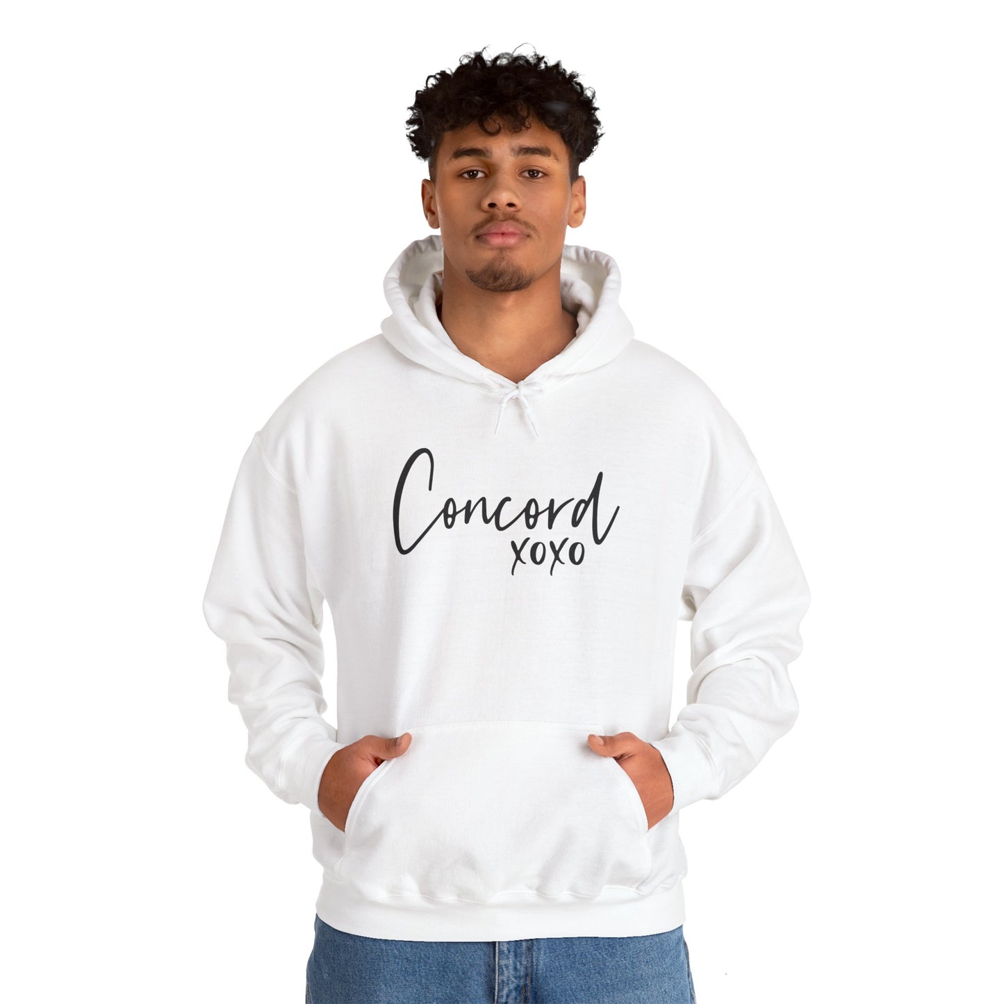 Concord North Carolina NC State Cursive Hoodie