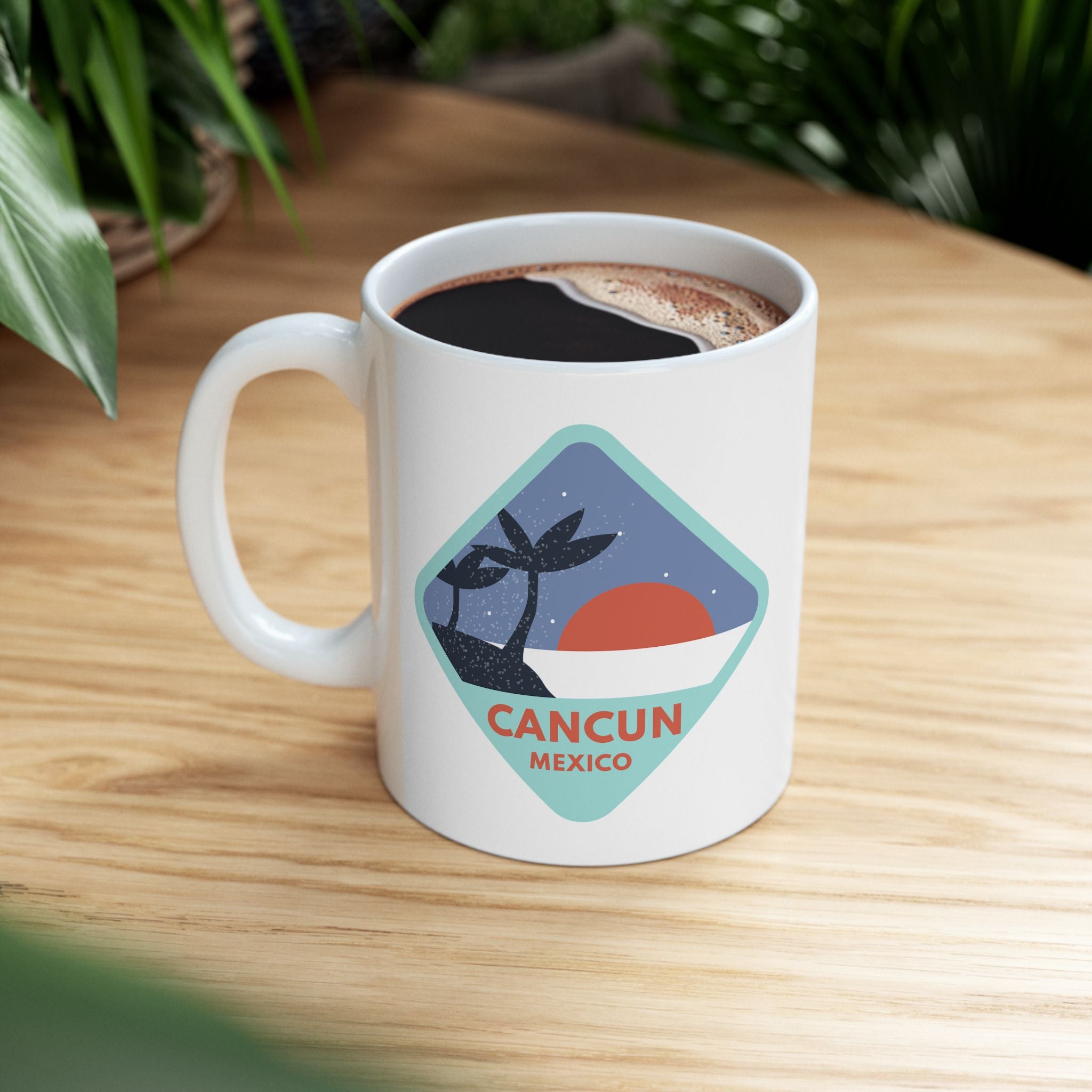 Cancun Mexico MX Souvenir Travel Gift Ceramic Coffee Mug