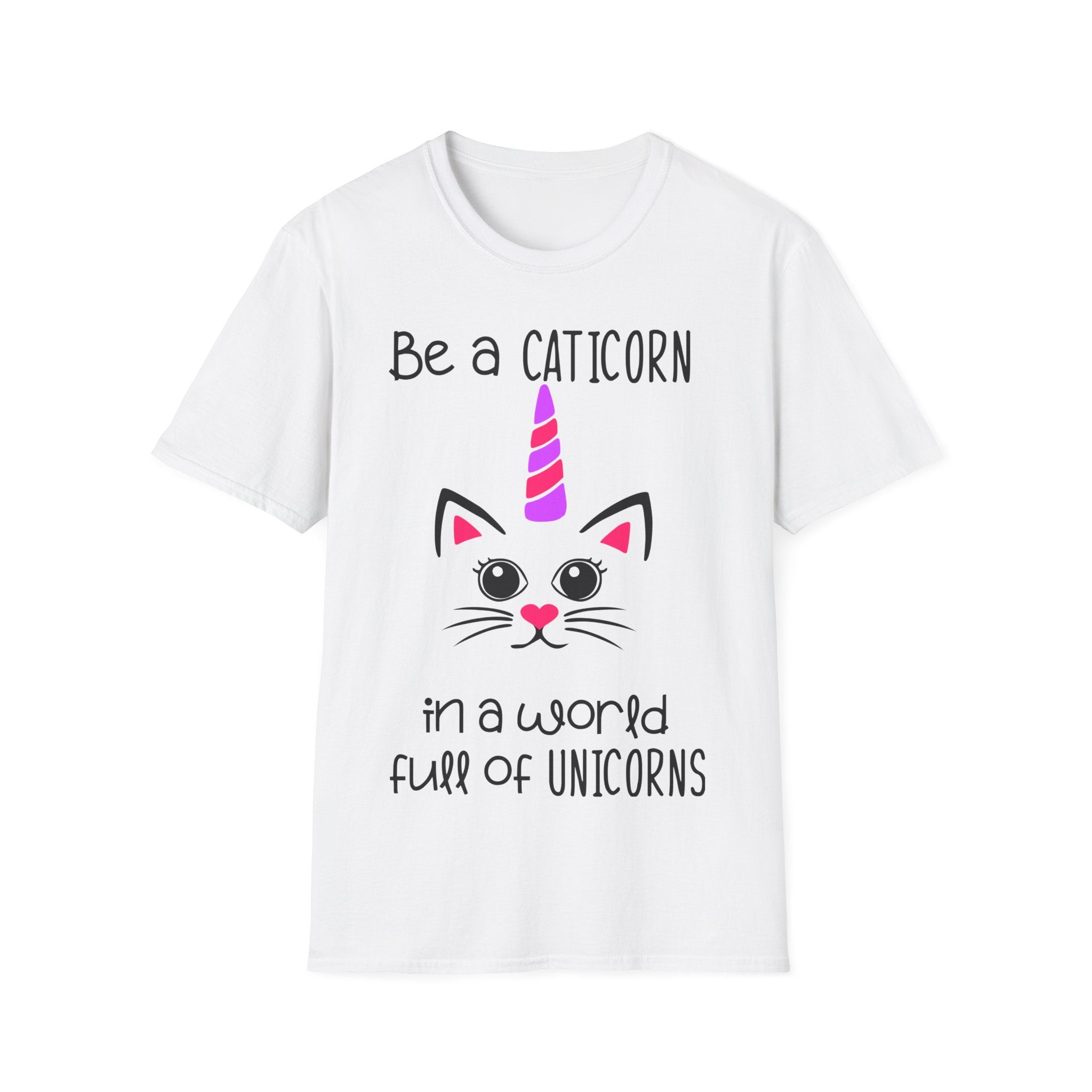 Women's Caticorn Unicorn Cute Cat Kitten Funny T-Shirt Humor Adult Gift Idea Tee