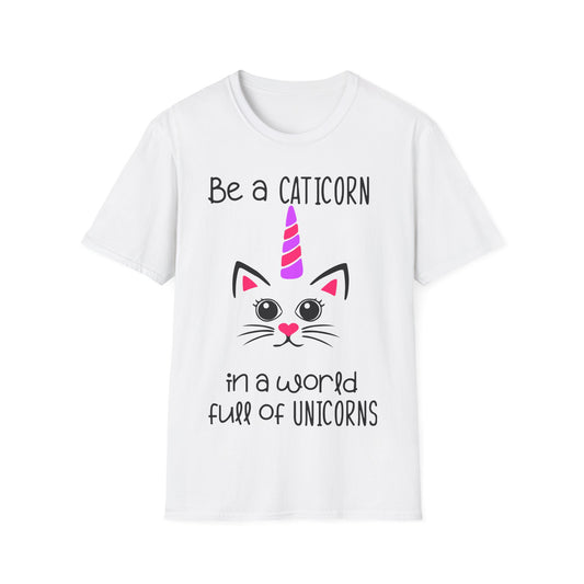 Women's Caticorn Unicorn Cute Cat Kitten Funny T-Shirt Humor Adult Gift Idea Tee