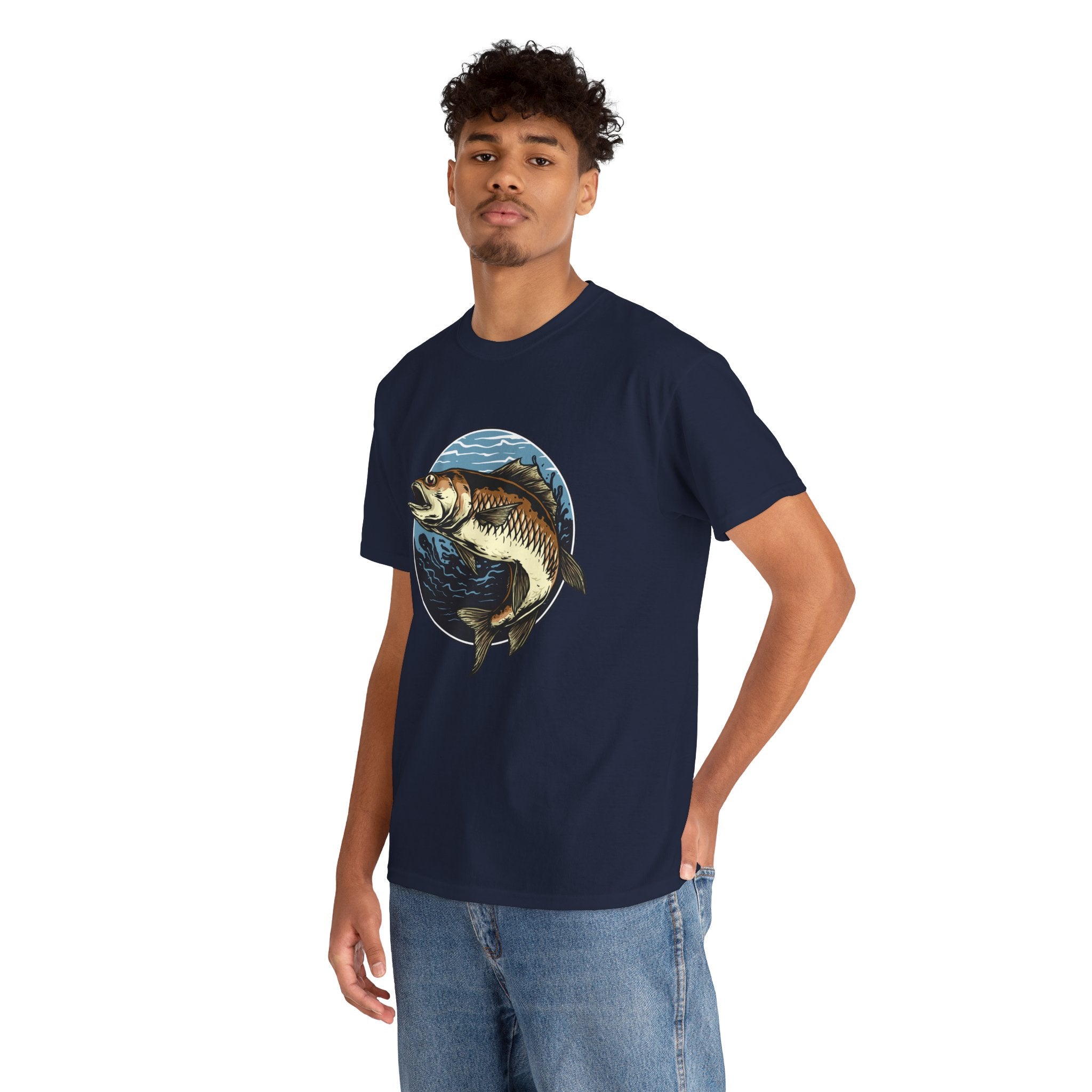 Fisherman Fishing Boat Unisex Graphic Novelty T-Shirt