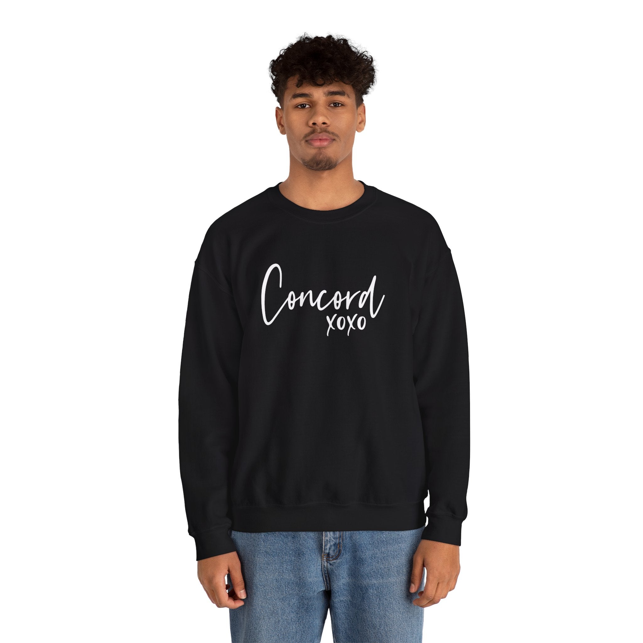 Concord North Carolina NC State Cursive Crewneck Sweatshirt