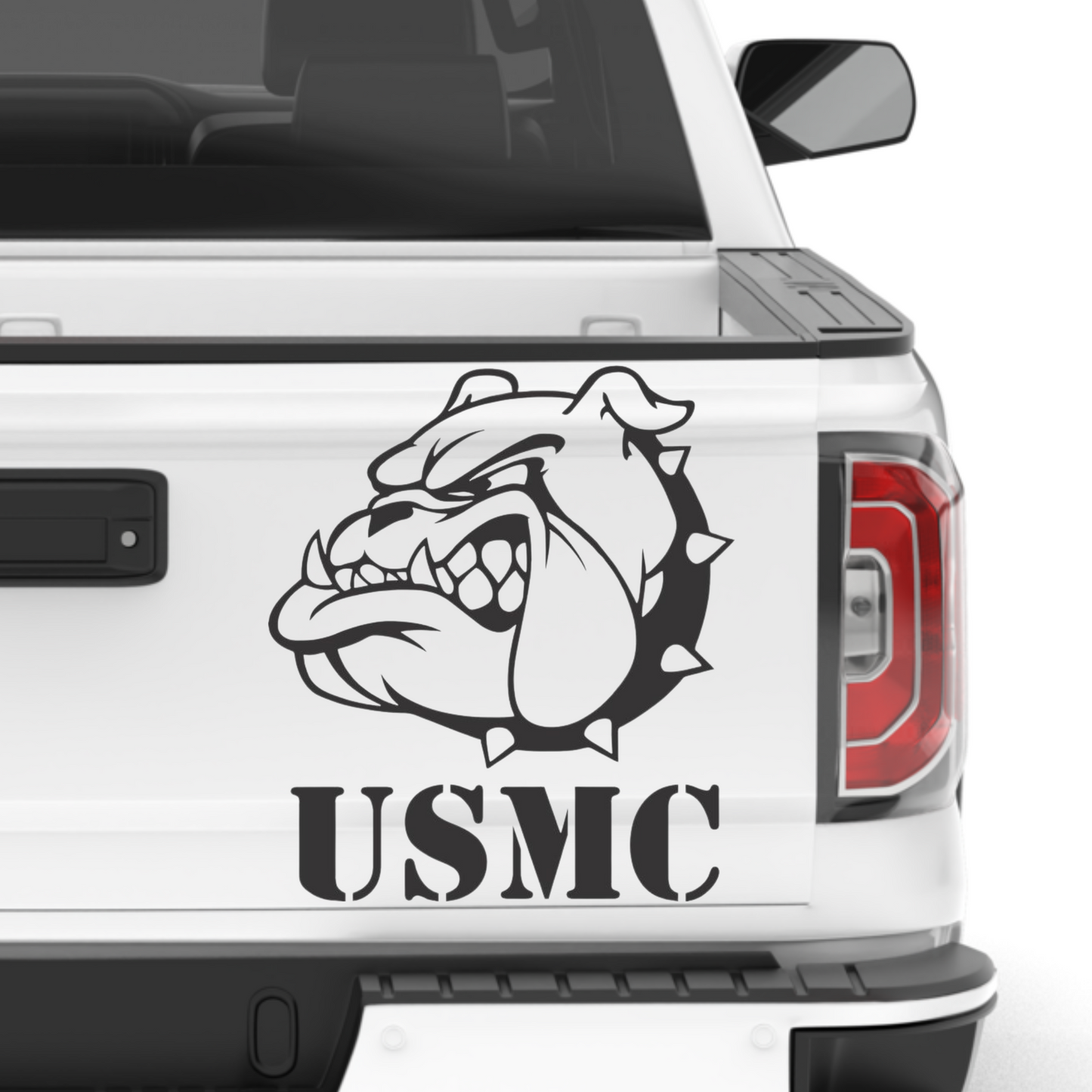 USMC Marine Military Veteran Bull Dog Decal Sticker