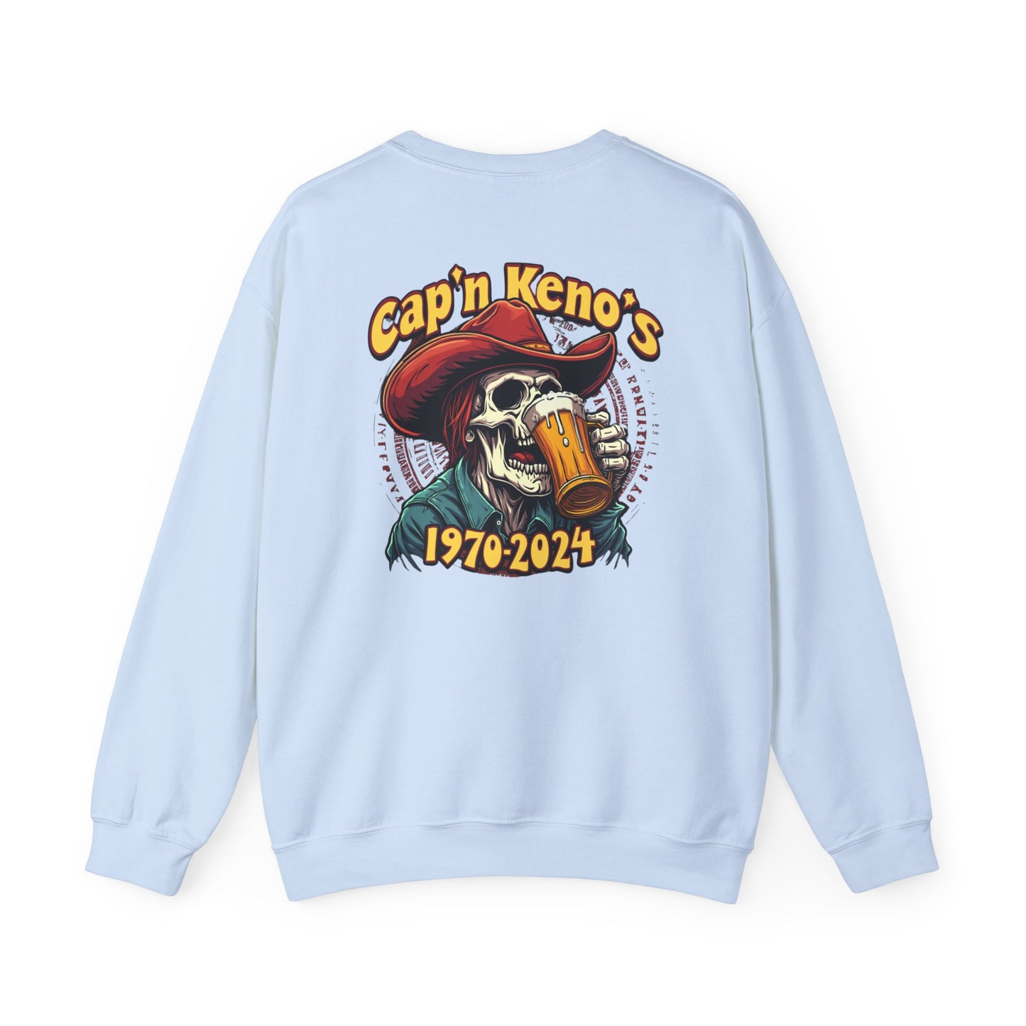 Cap'n Kenos Vintage Skull Graphic Sweatshirt