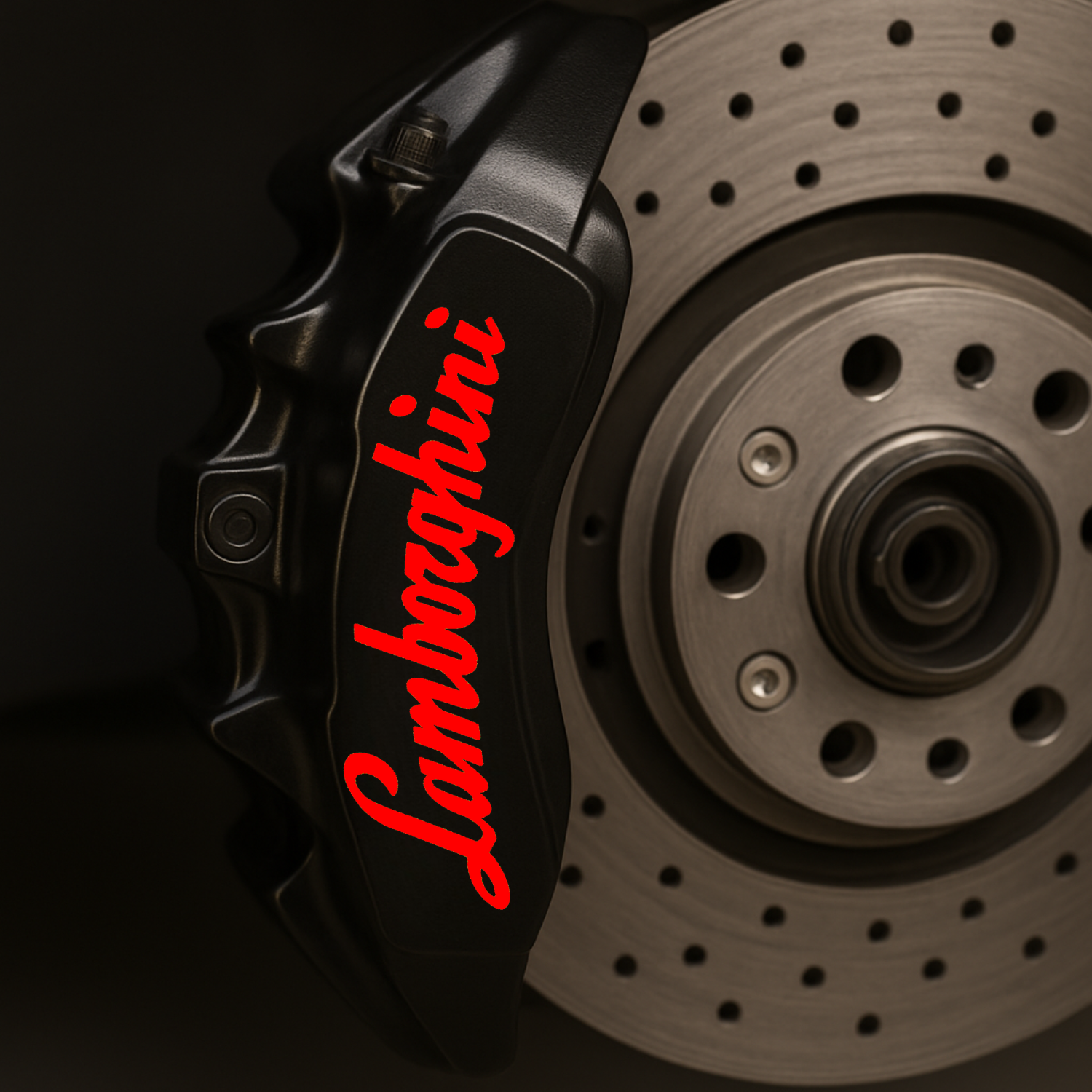 Lamborghini Logo Vinyl Decal for Performance Brake Calipers Kit