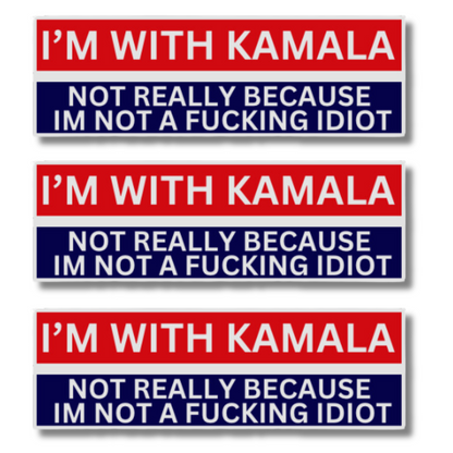 Funny Presidential Republican Anti Kamala Bumper Stickers Value Pack