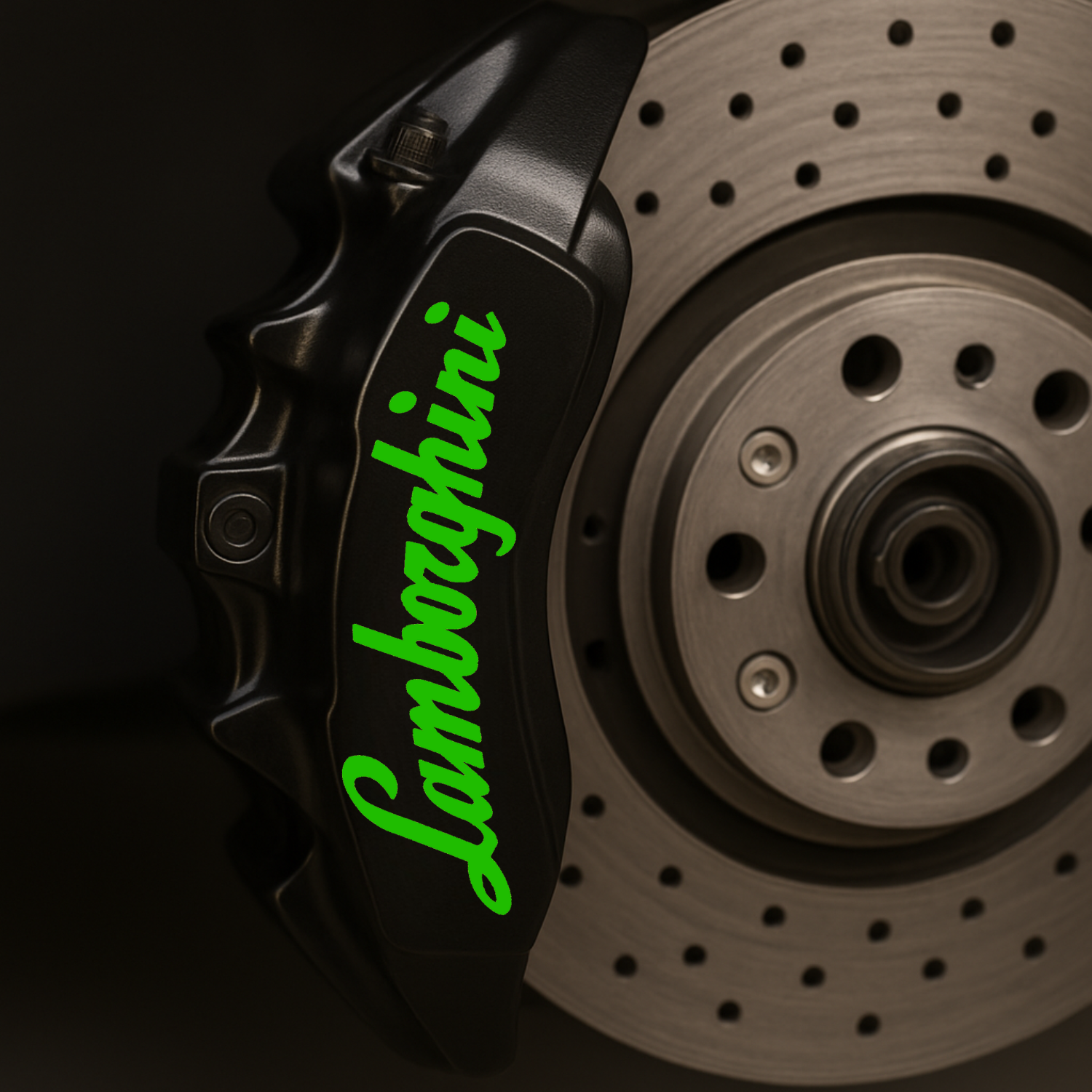 Lamborghini Logo Vinyl Decal for Performance Brake Calipers Kit
