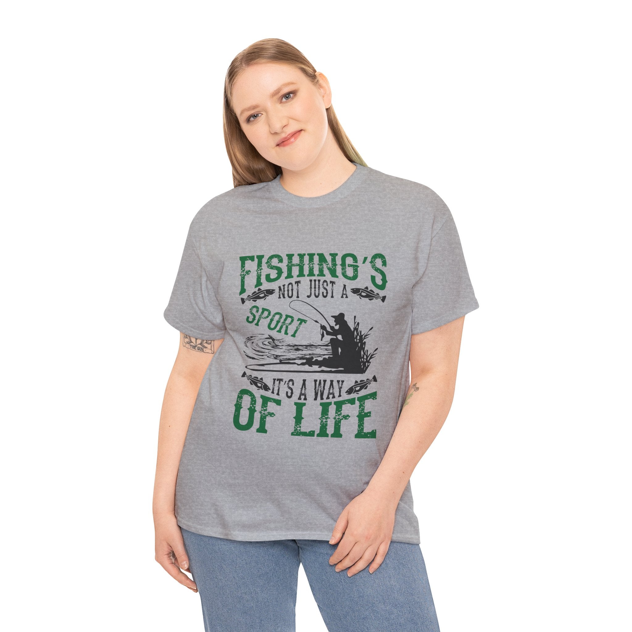 Fishings Not Just A Sport It's A Way Of Life Unisex Graphic Novelty T-Shirt