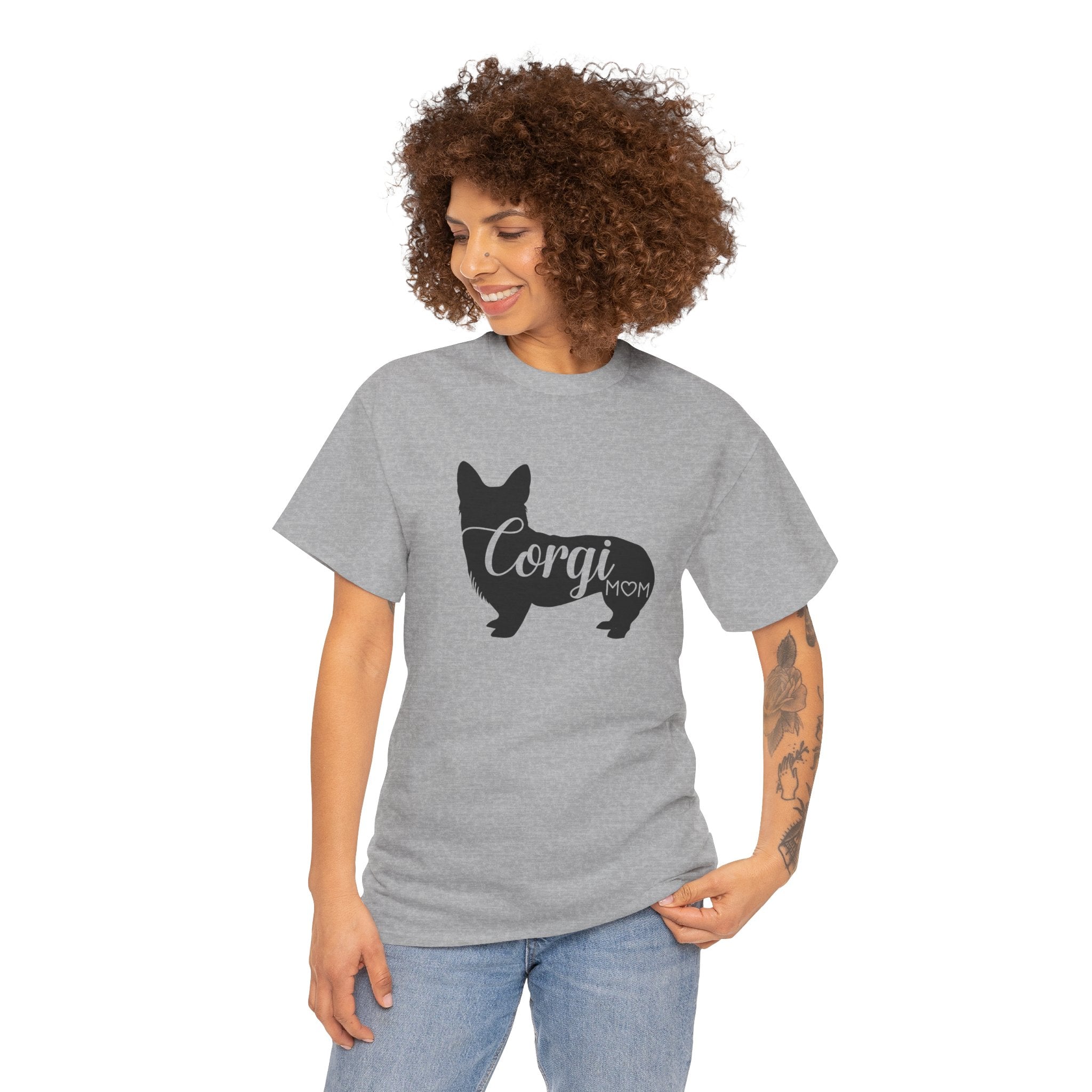 Women's Corgi Mom Dog Lover Gift Cute Graphic Novelty Tee