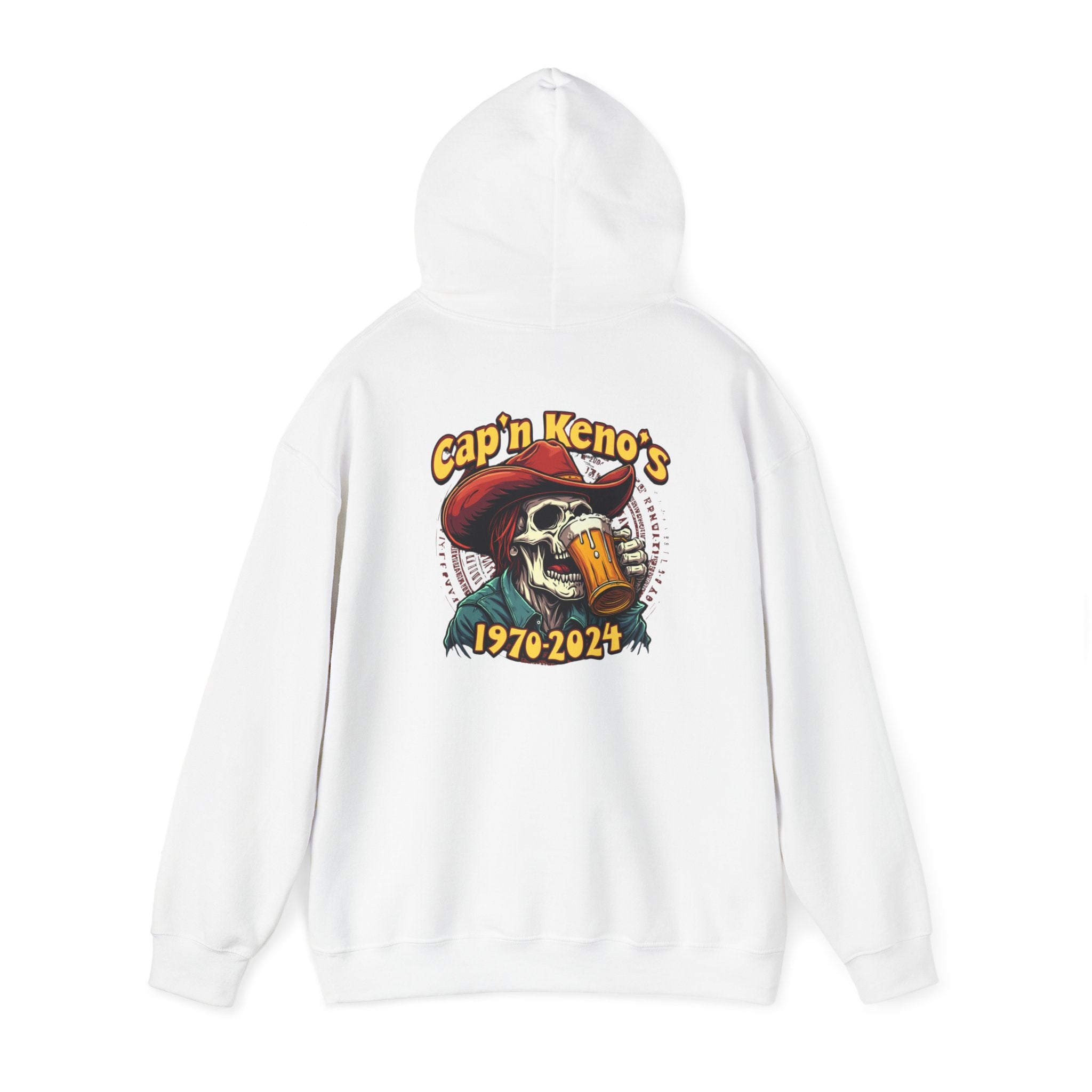 Cap'n Kenos Vintage Skull Graphic Unisex Hoodie