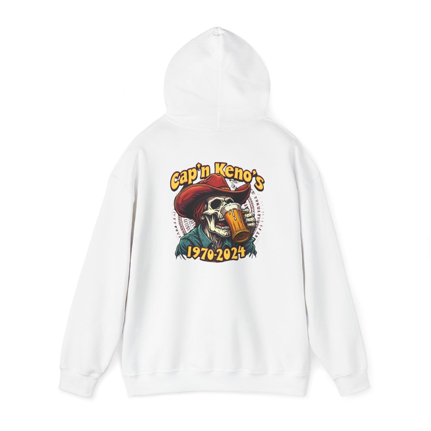 Cap'n Kenos Vintage Skull Graphic Unisex Hoodie