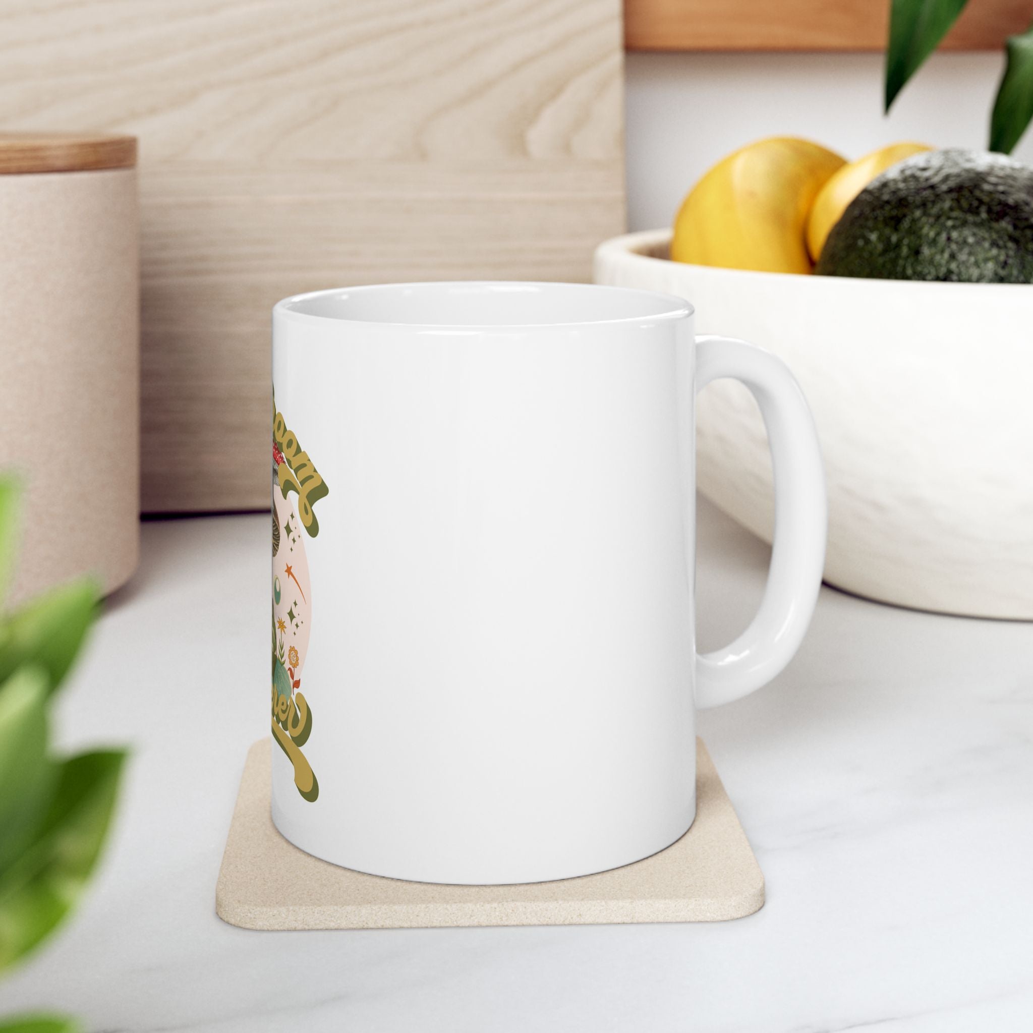 Mushroom Whisperer Toad Graphic Novelty Ceramic Coffee Mug